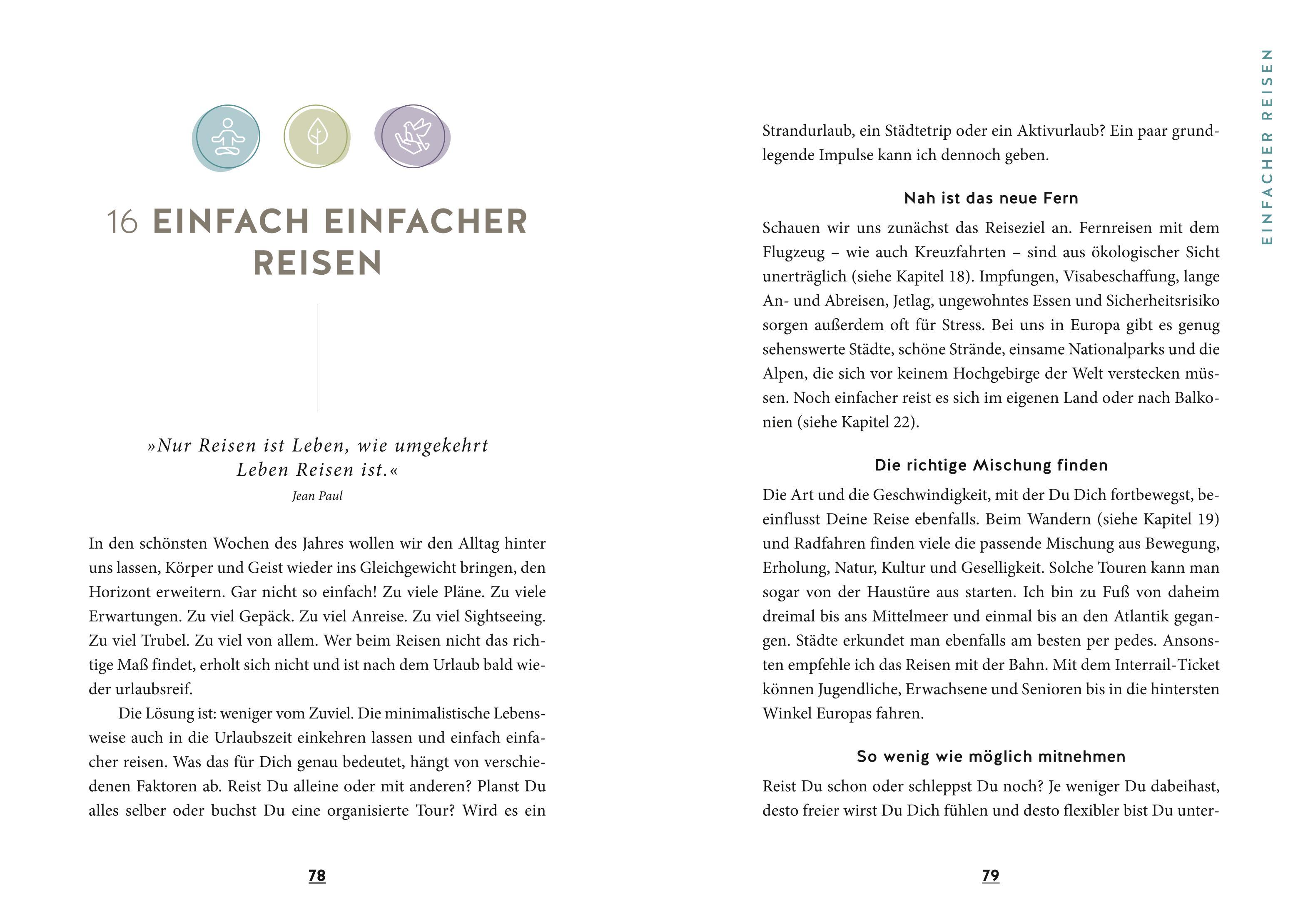 Beispielinhalt (Bild) Das Minimalismus-Projekt