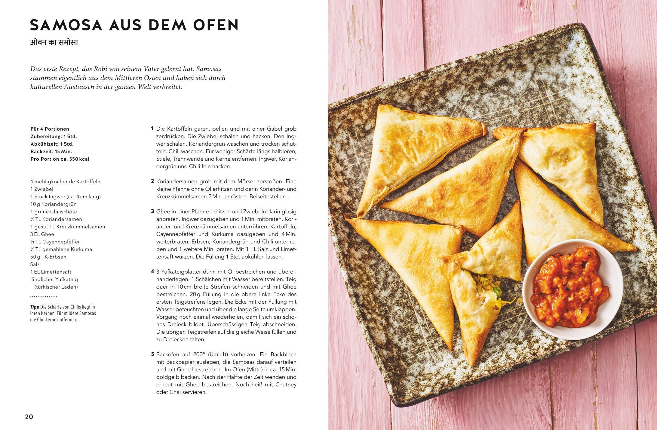 Beispielinhalt (Bild) Kochen wie in Indien