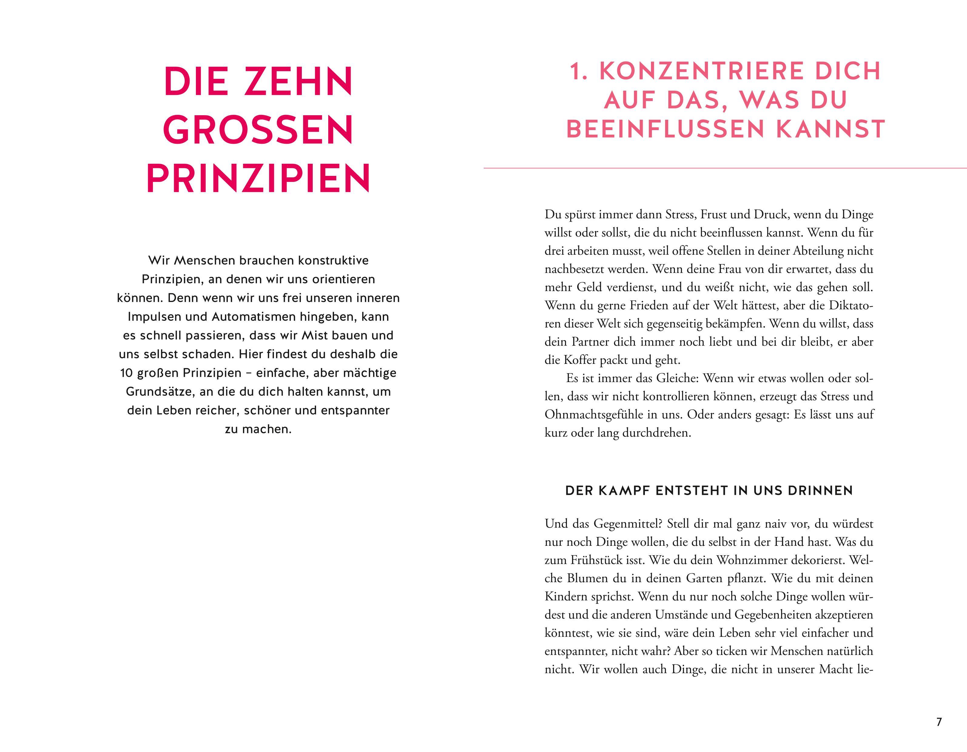 Beispielinhalt (Bild) Die Kunst, in schwierigen Zeiten nicht durchzudrehen