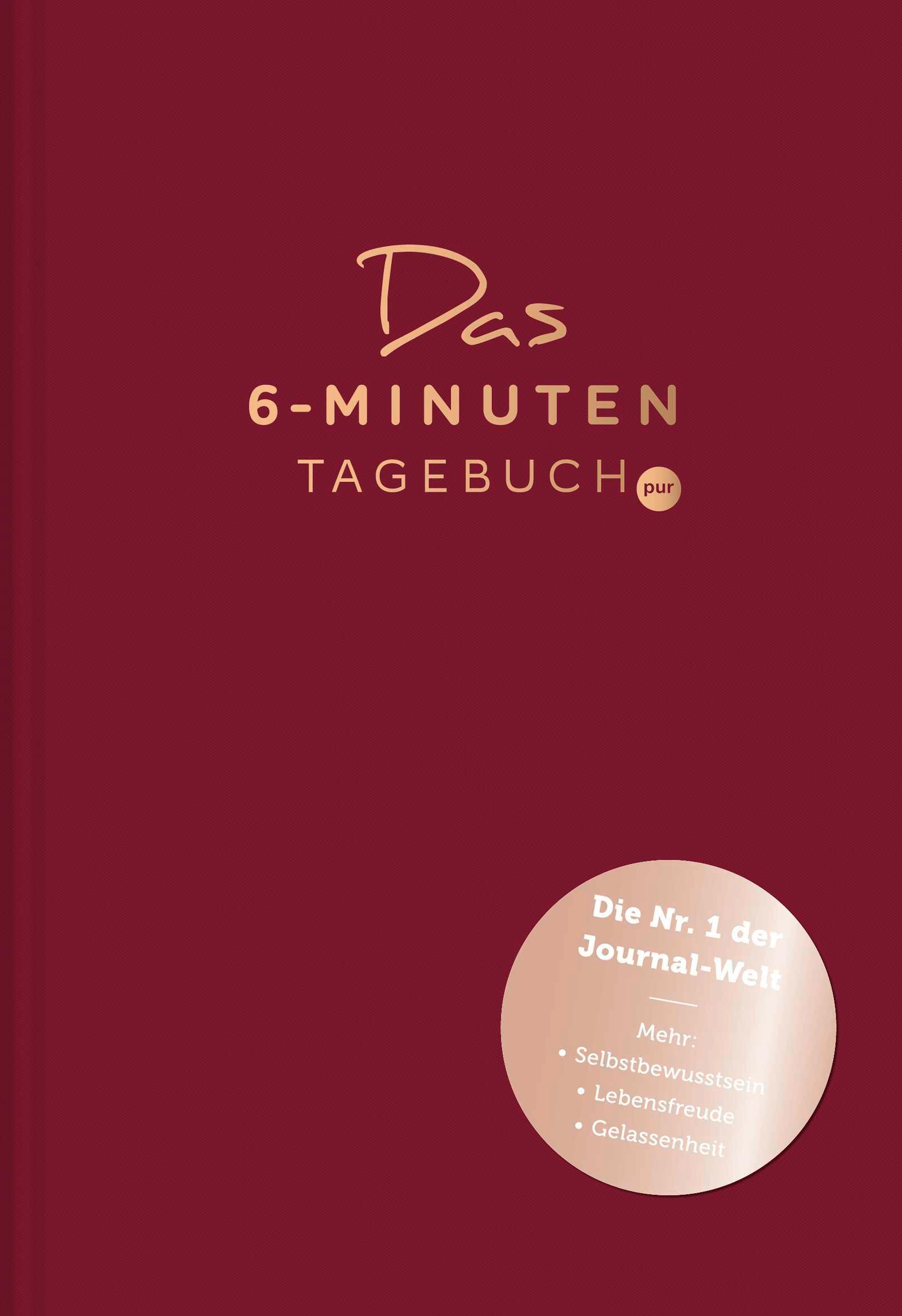 Vorderes Coverbild Das 6-Minuten-Tagebuch pur (madeira)