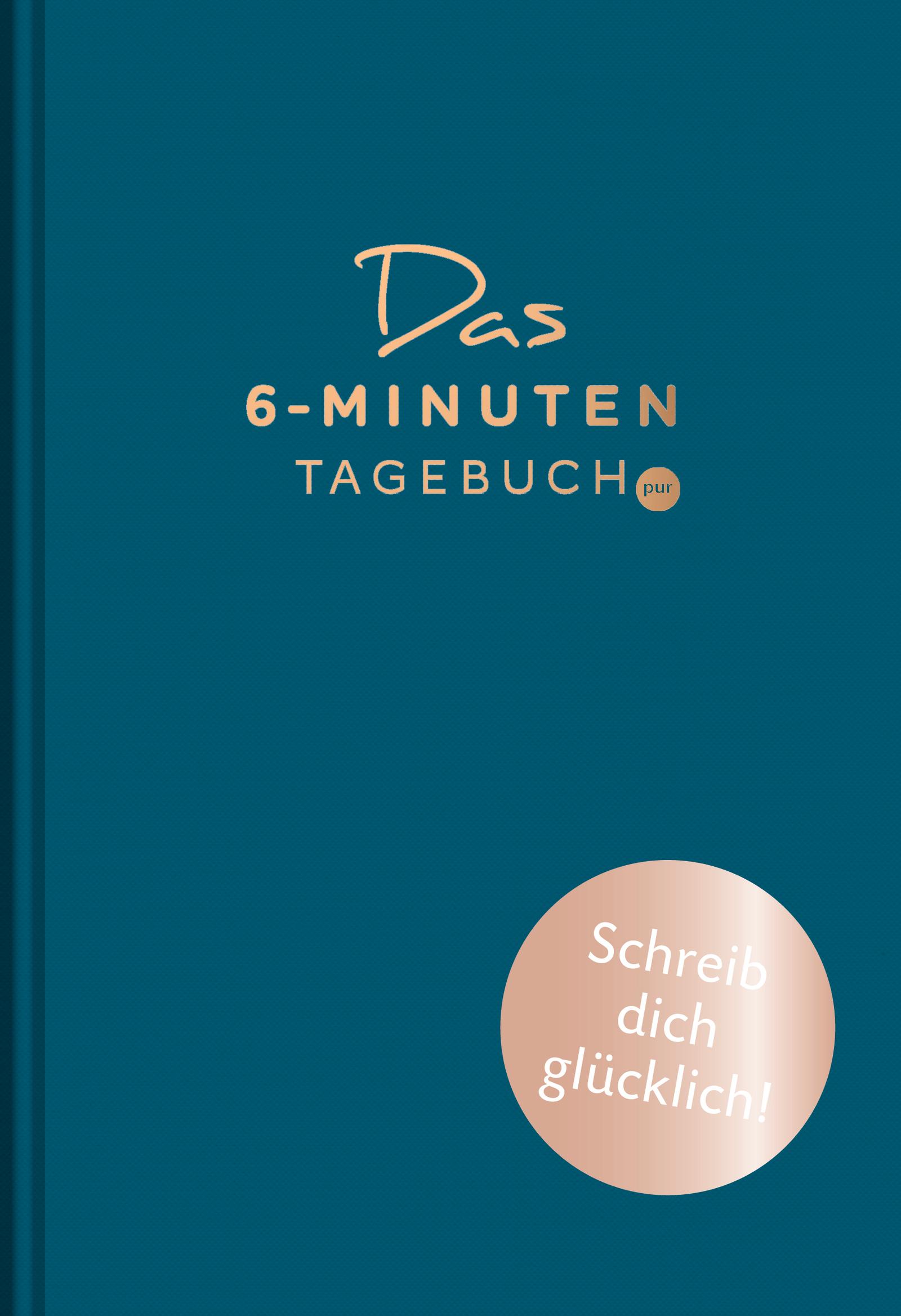 Vorderes Coverbild Das 6-Minuten-Tagebuch pur (aquarellblau)