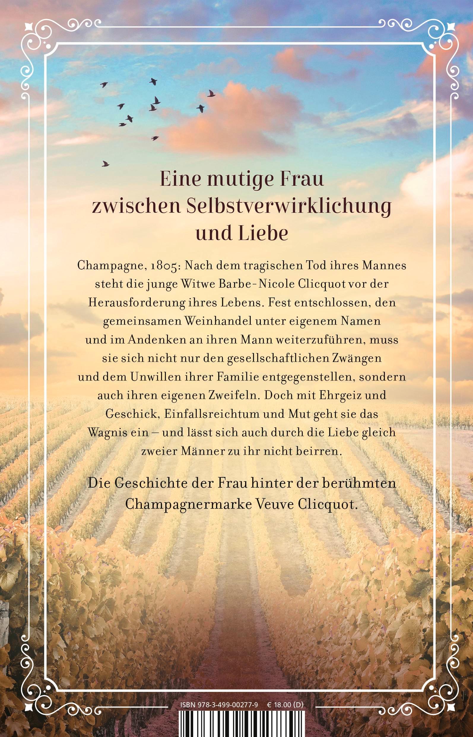 Rückseitencover Madame Clicquot und das Glück der Champagne