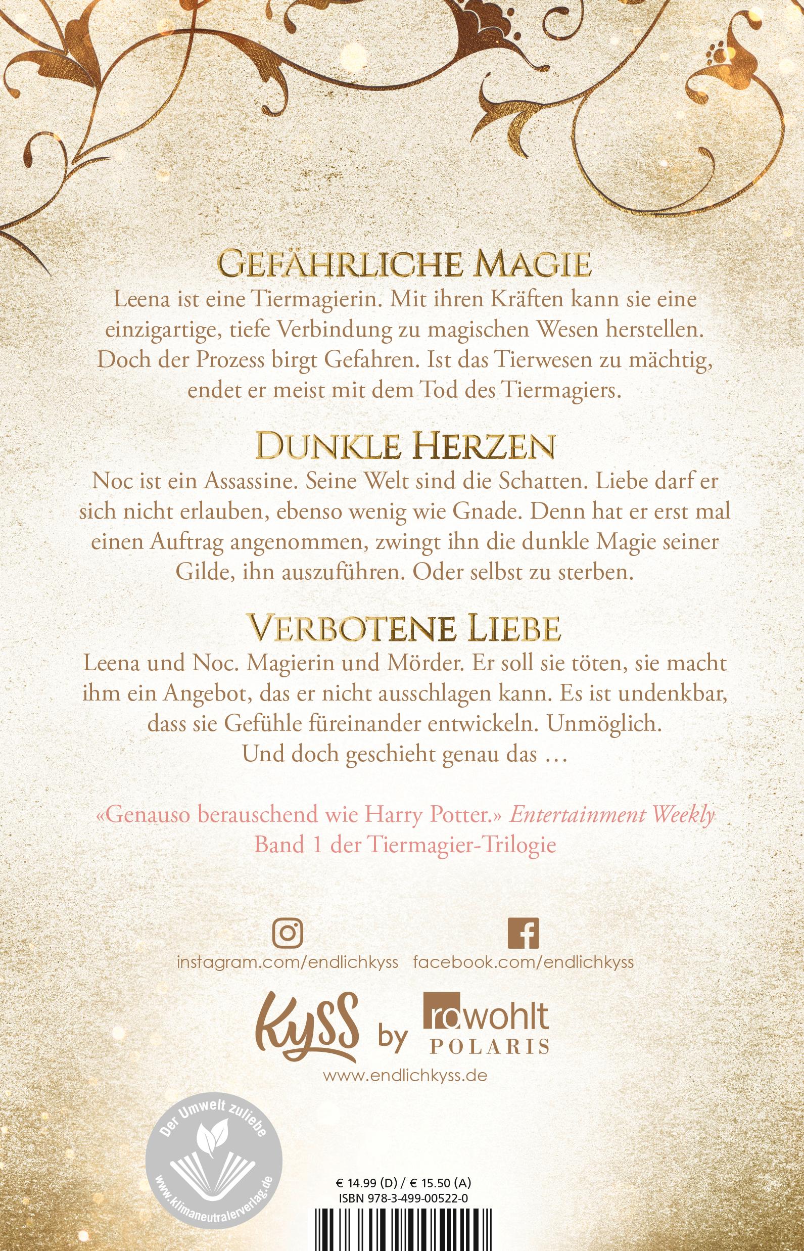 Rückseitencover Die Tiermagierin - Schattentanz