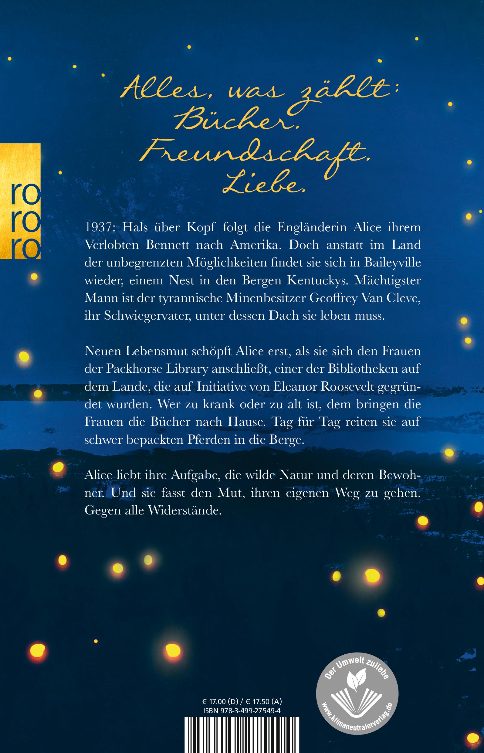 Rückseitencover Wie ein Leuchten in tiefer Nacht