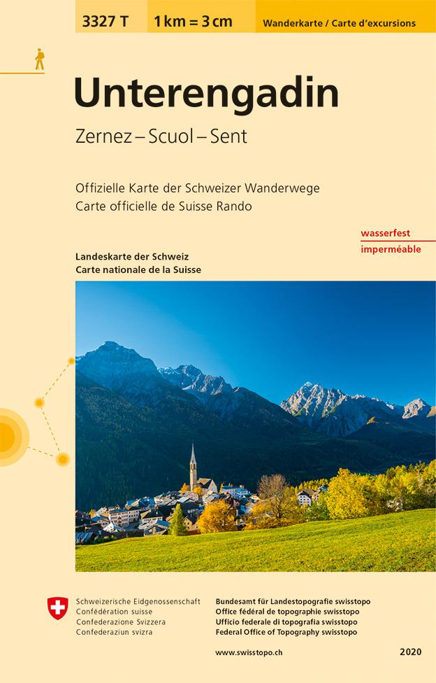 Vorderes Coverbild Swisstopo 1 : 33 33  Unterengadin