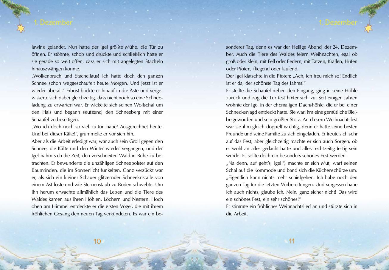Beispielinhalt (Bild) Igels schönstes Weihnachtsfest
