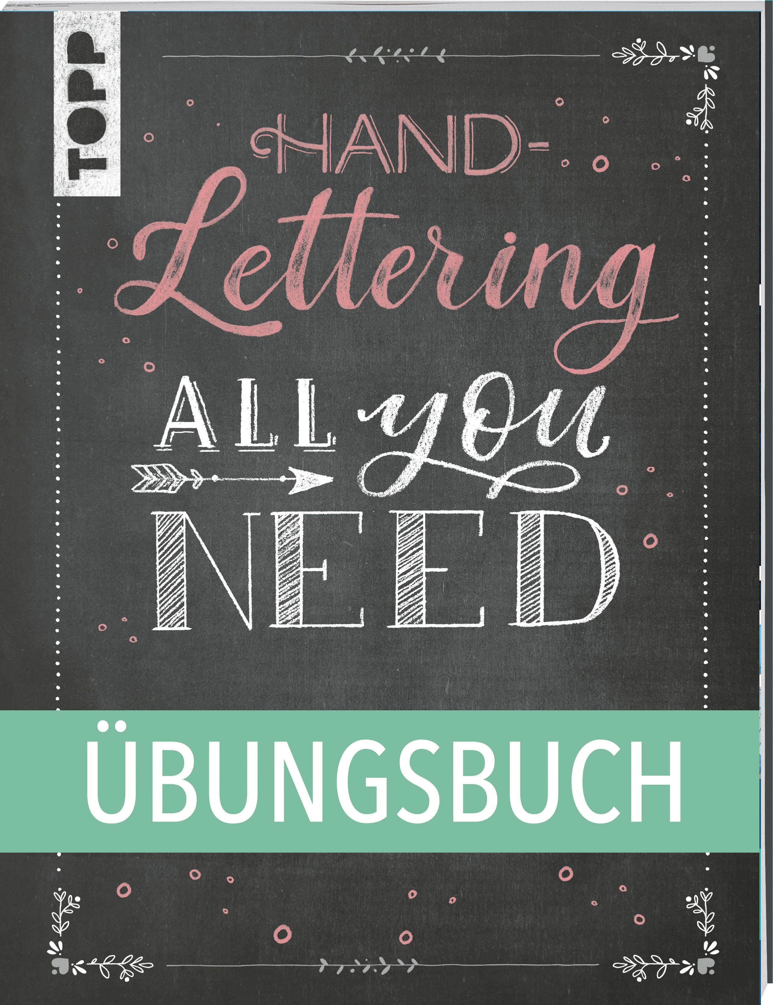 Vorderes Coverbild Handlettering All you need. Das Übungsbuch.