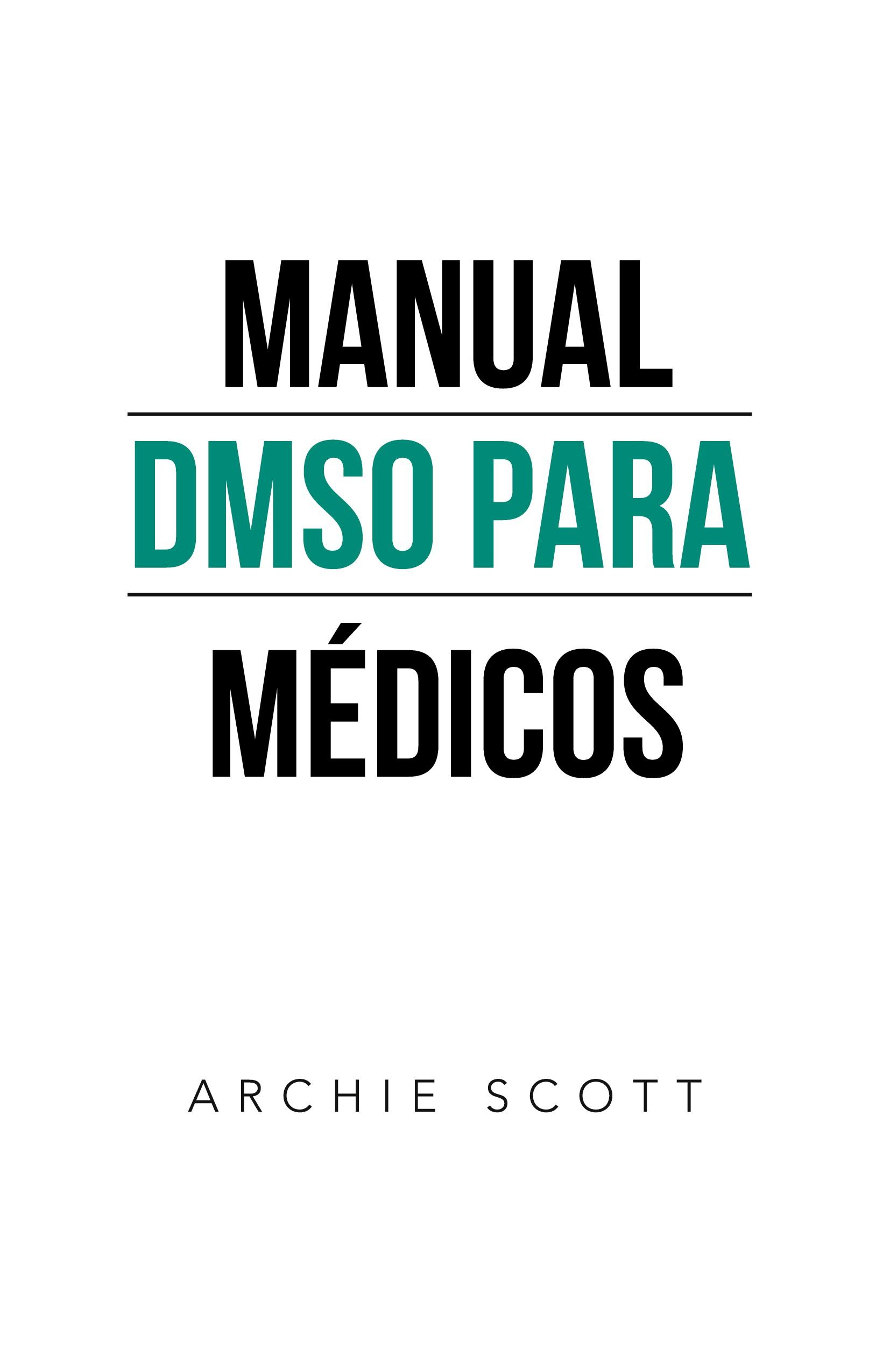 Vorderes Coverbild Manual Dmso Para Médicos