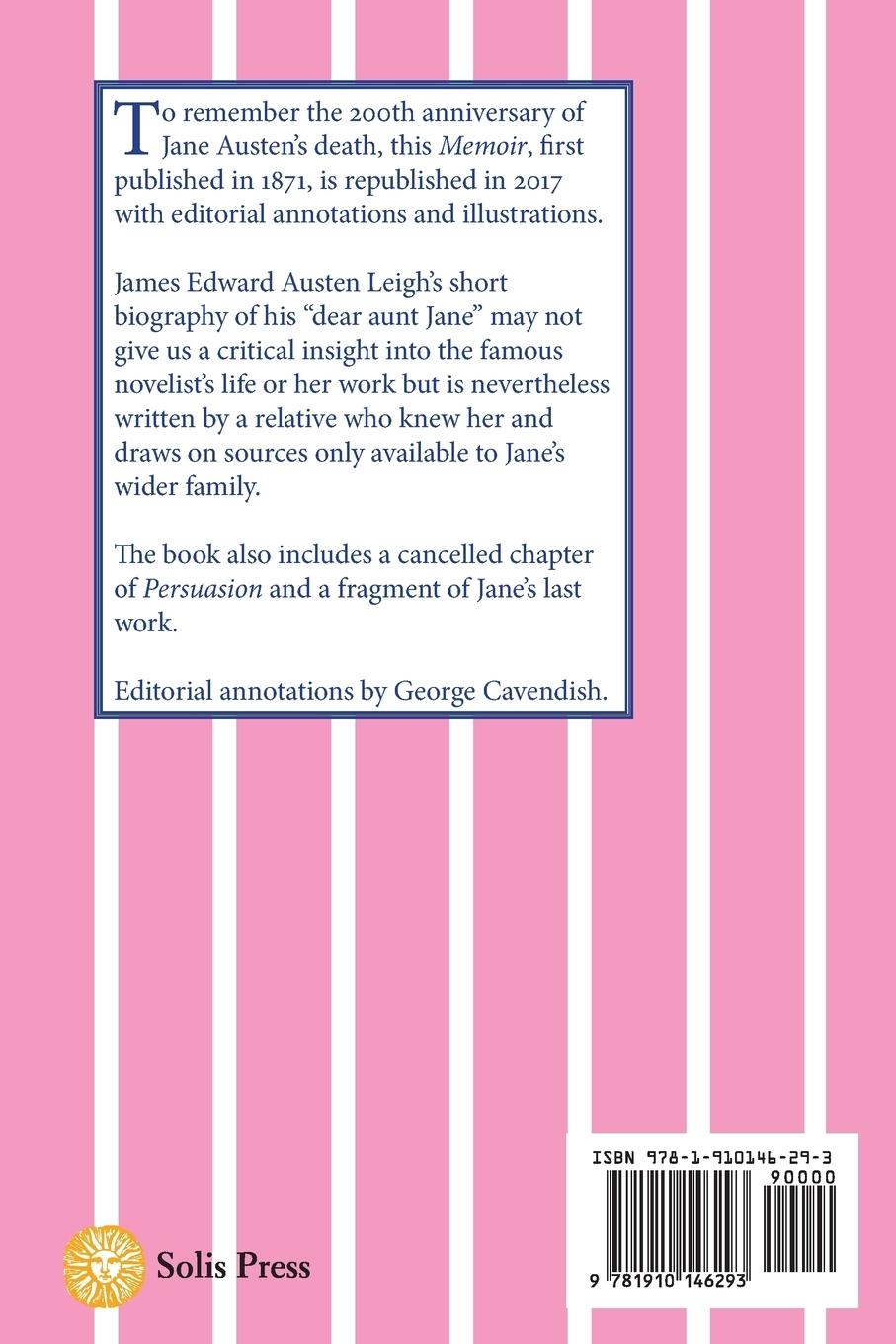 Rückseitencover A Memoir of Jane Austen (illustrated and annotated)
