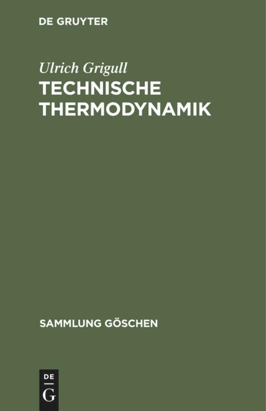 Vorderes Coverbild Technische Thermodynamik