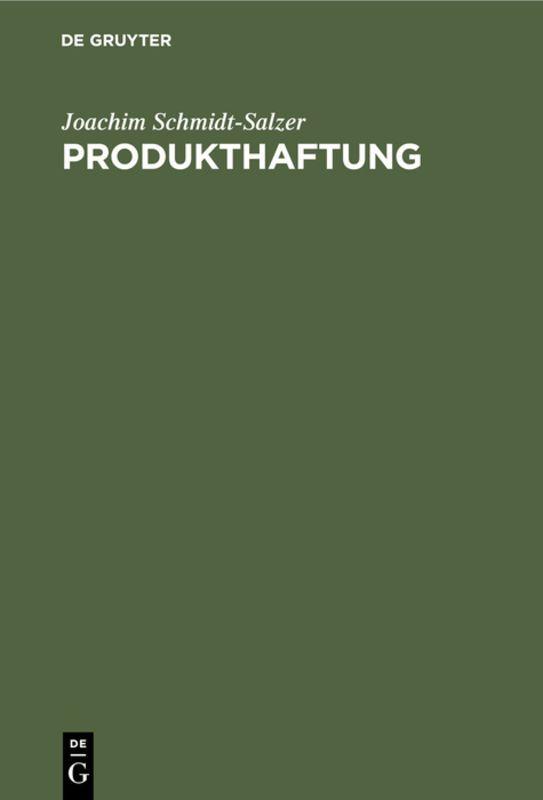 Vorderes Coverbild Produkthaftung