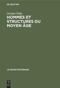 Vorderes Coverbild Hommes et structures du moyen âge