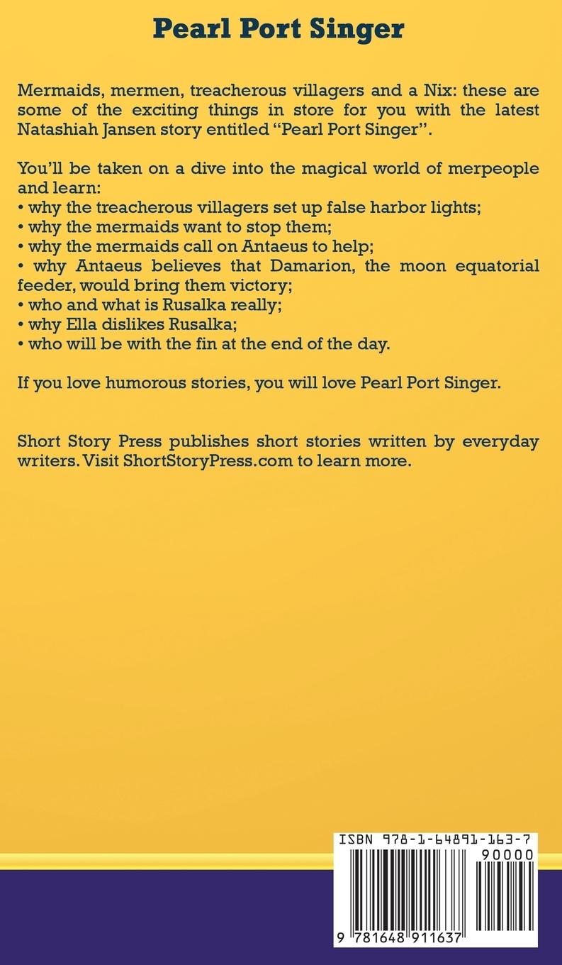 Rückseitencover Short Story Press Presents Pearl Port Singer