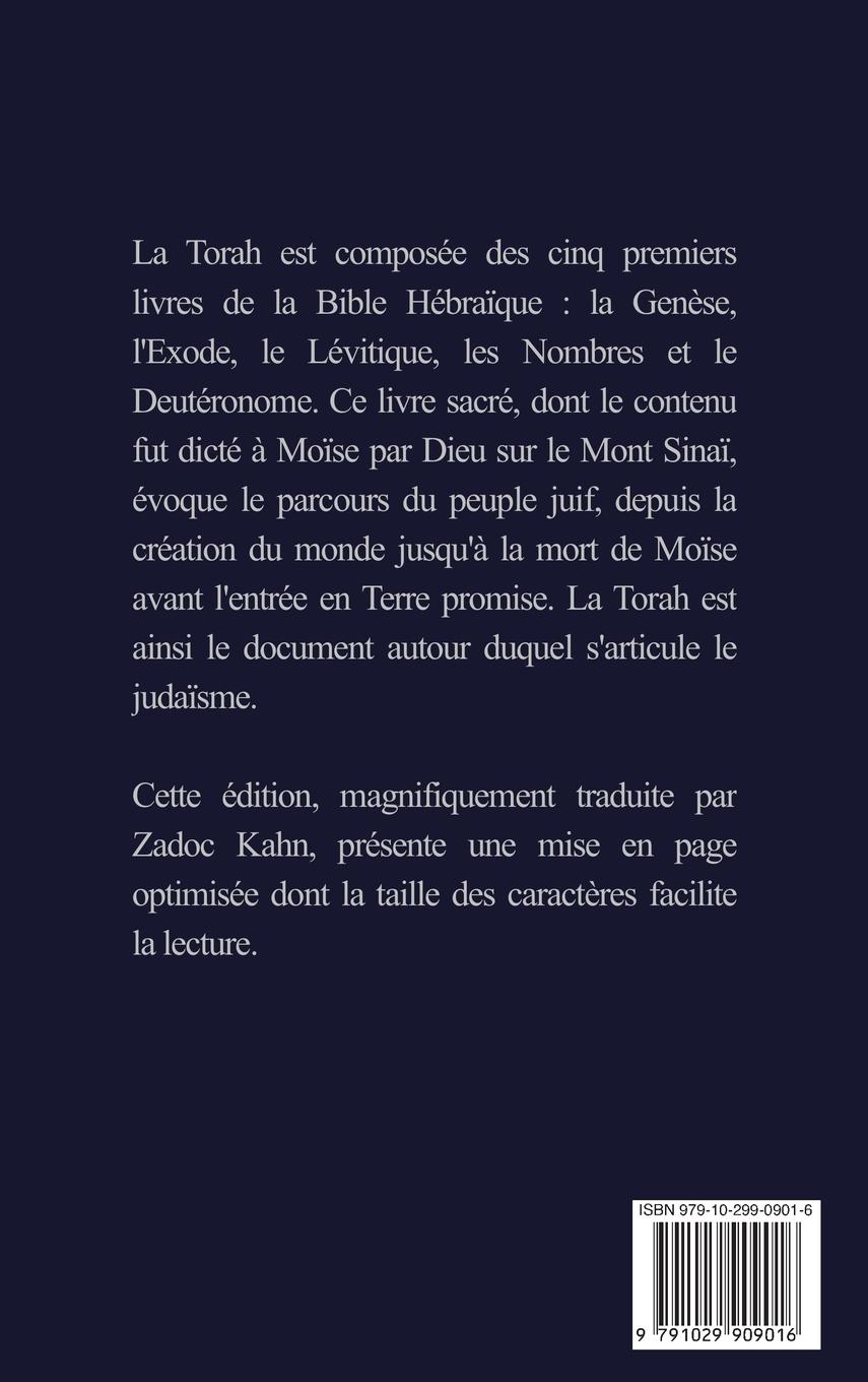 Rückseitencover La Torah