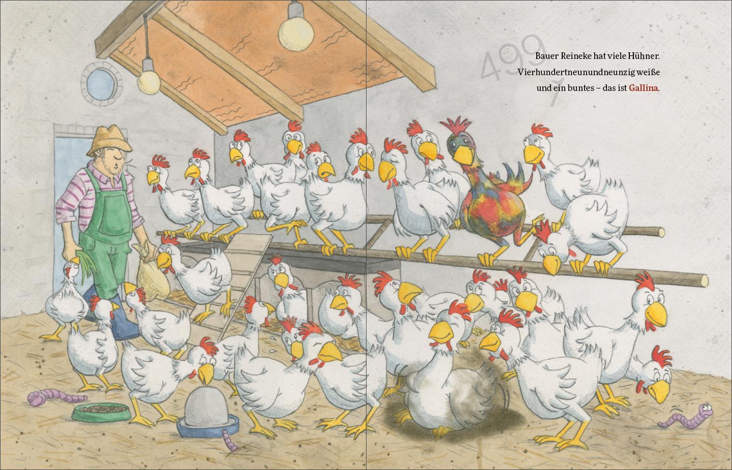 Beispielinhalt (Bild) Gallina träumt vom Fliegen