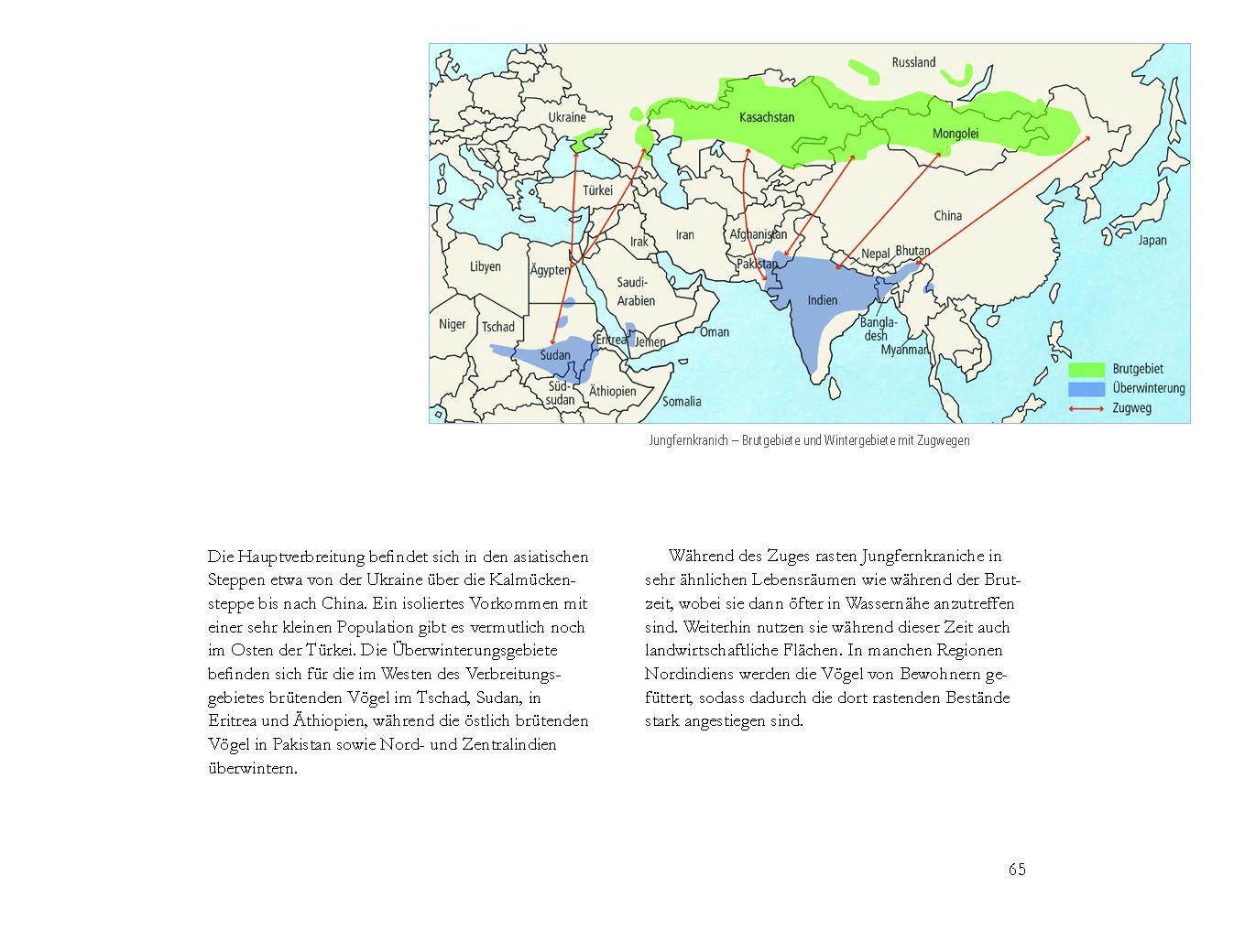 Beispielinhalt (Bild) Die Kraniche der Welt