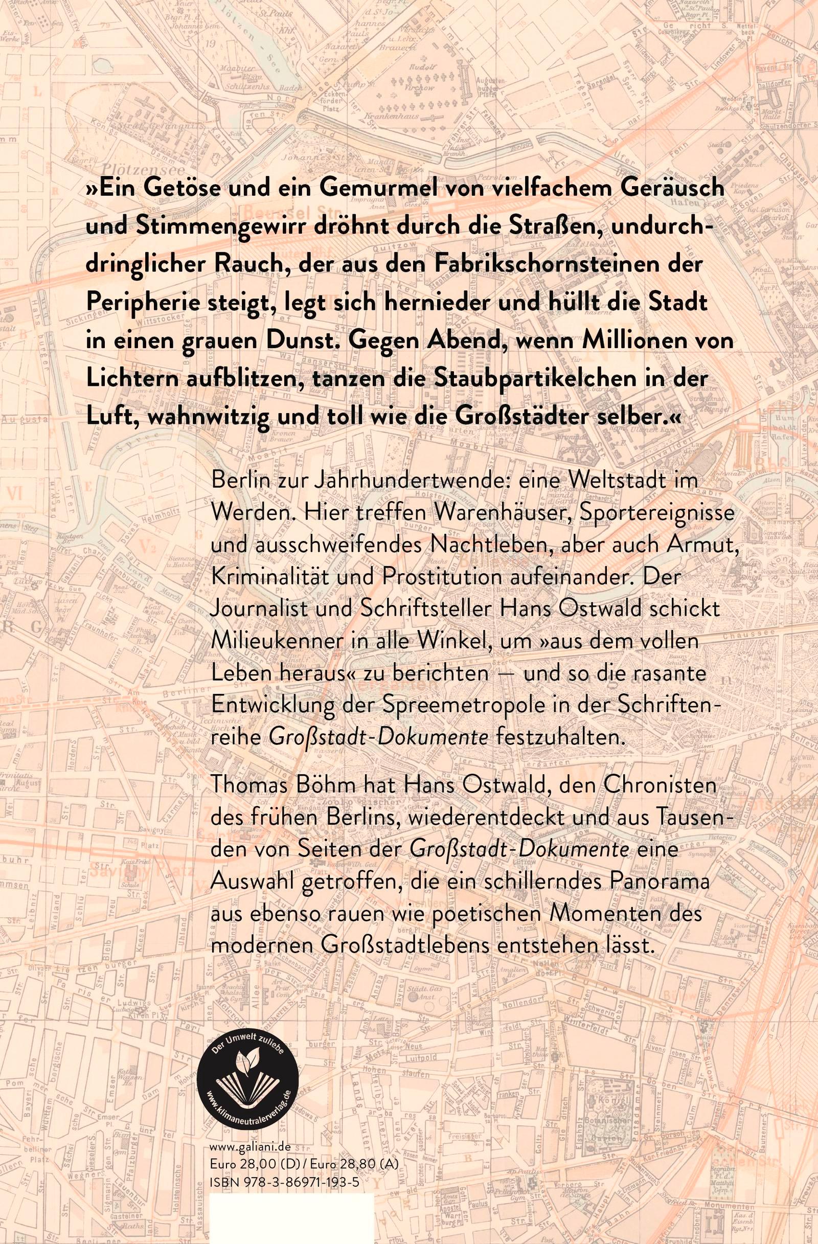 Rückseitencover Berlin - Anfänge einer Großstadt