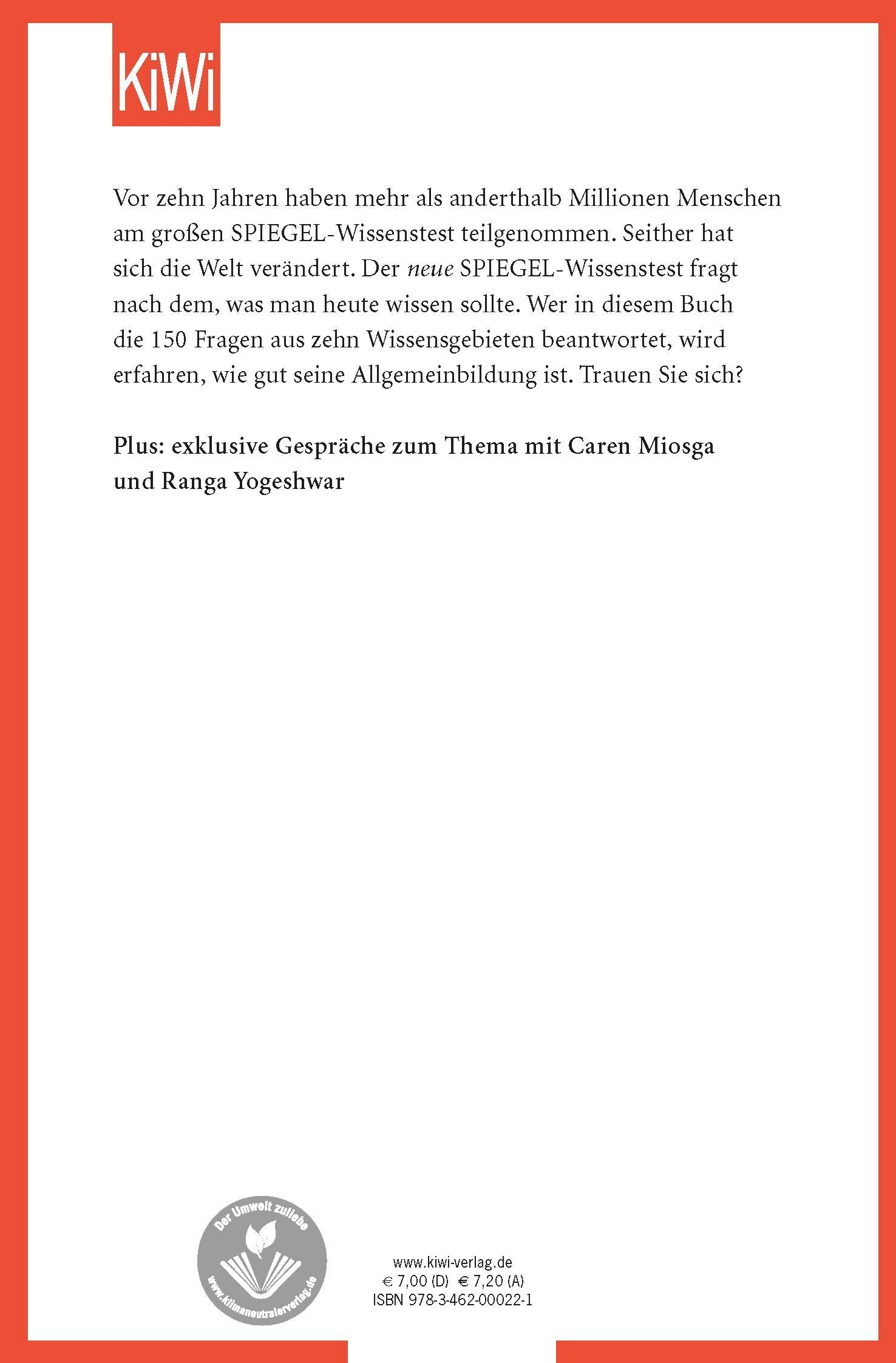 Rückseitencover Wie gut ist Ihre Allgemeinbildung?