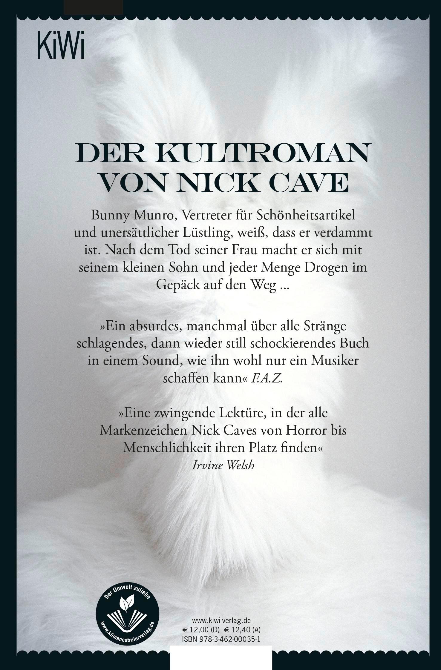 Rückseitencover Der Tod des Bunny Munro