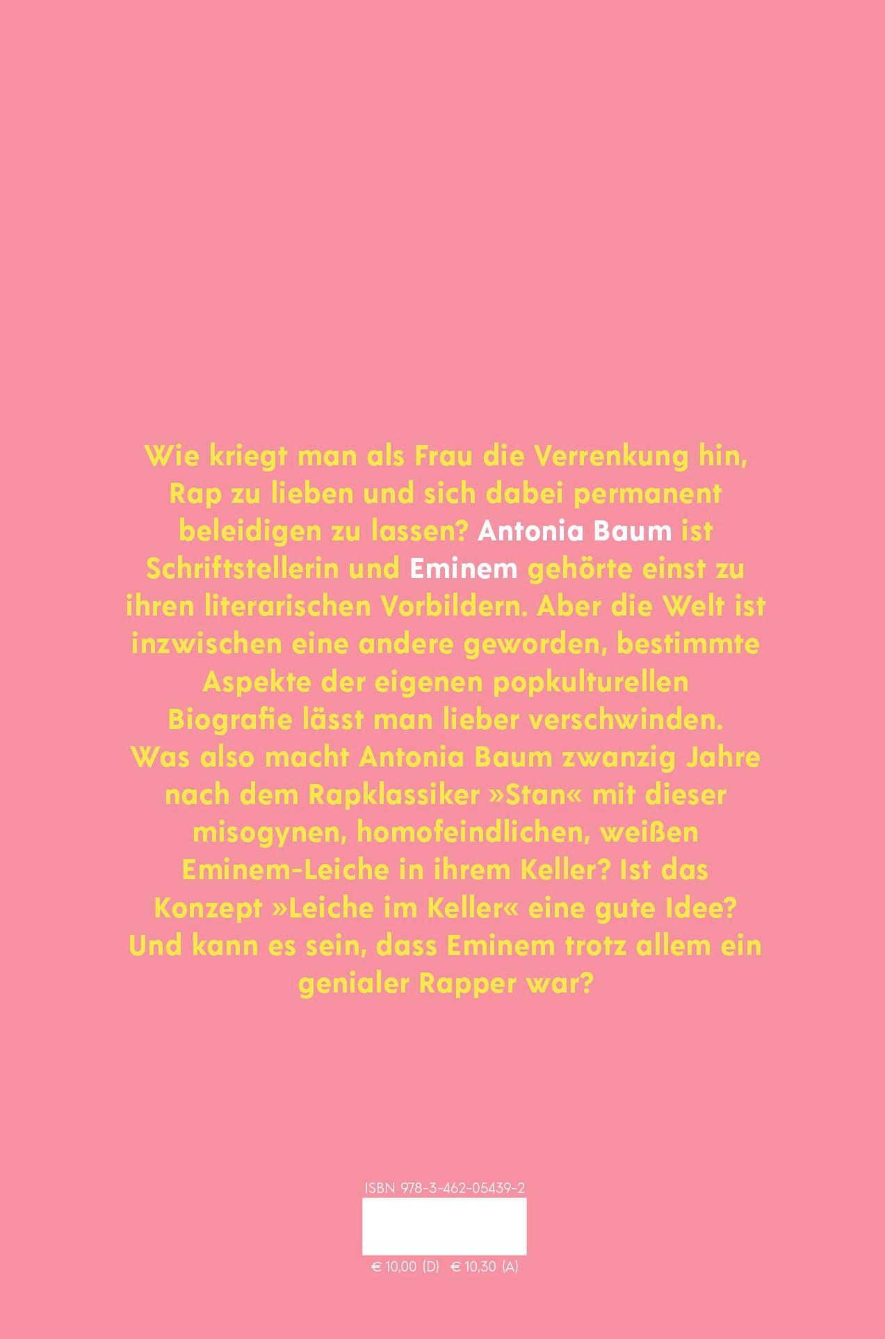 Rückseitencover Antonia Baum über Eminem