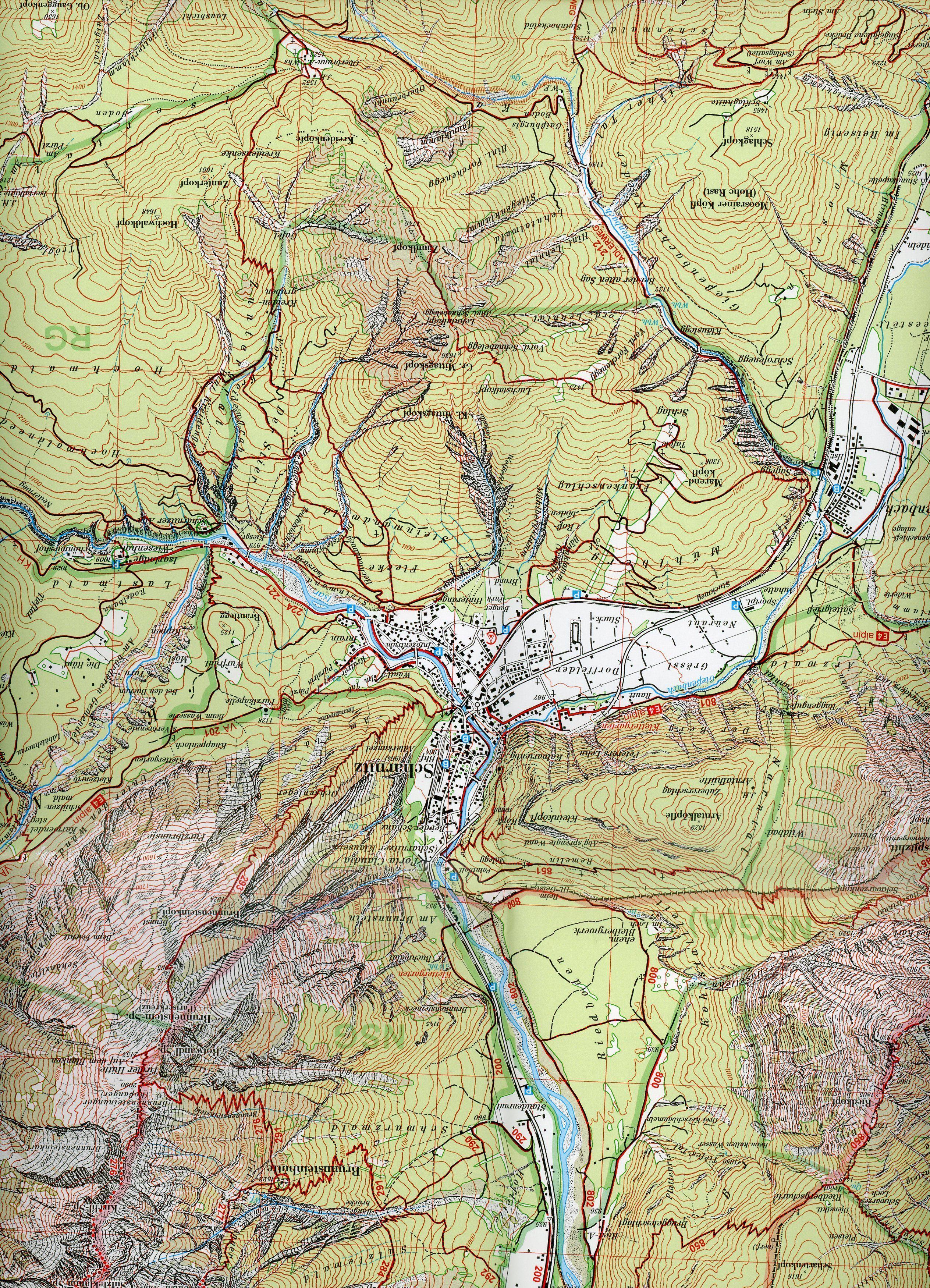 Beispielinhalt (Bild) Karwendelgebirge - Westliches Blatt