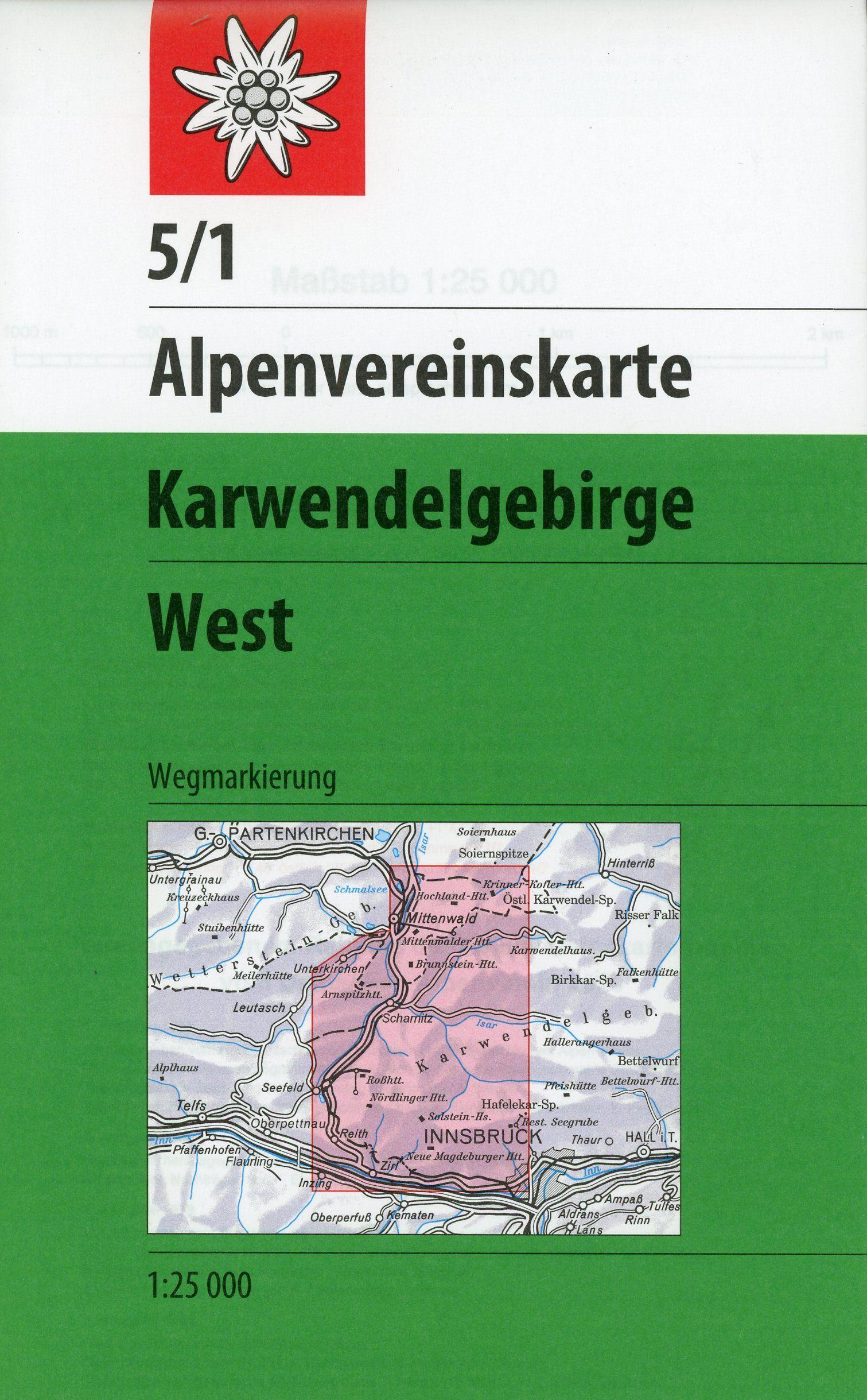 Vorderes Coverbild Karwendelgebirge - Westliches Blatt