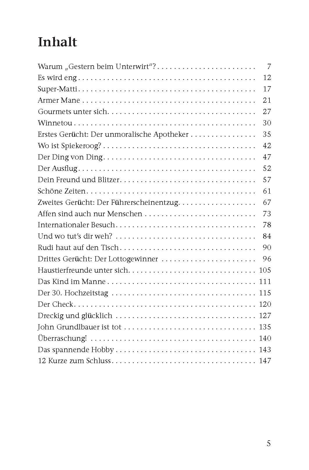 Beispielinhalt (Bild) Gestern beim Unterwirt