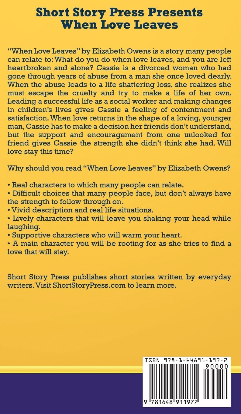 Rückseitencover Short Story Press Presents When Love Leaves