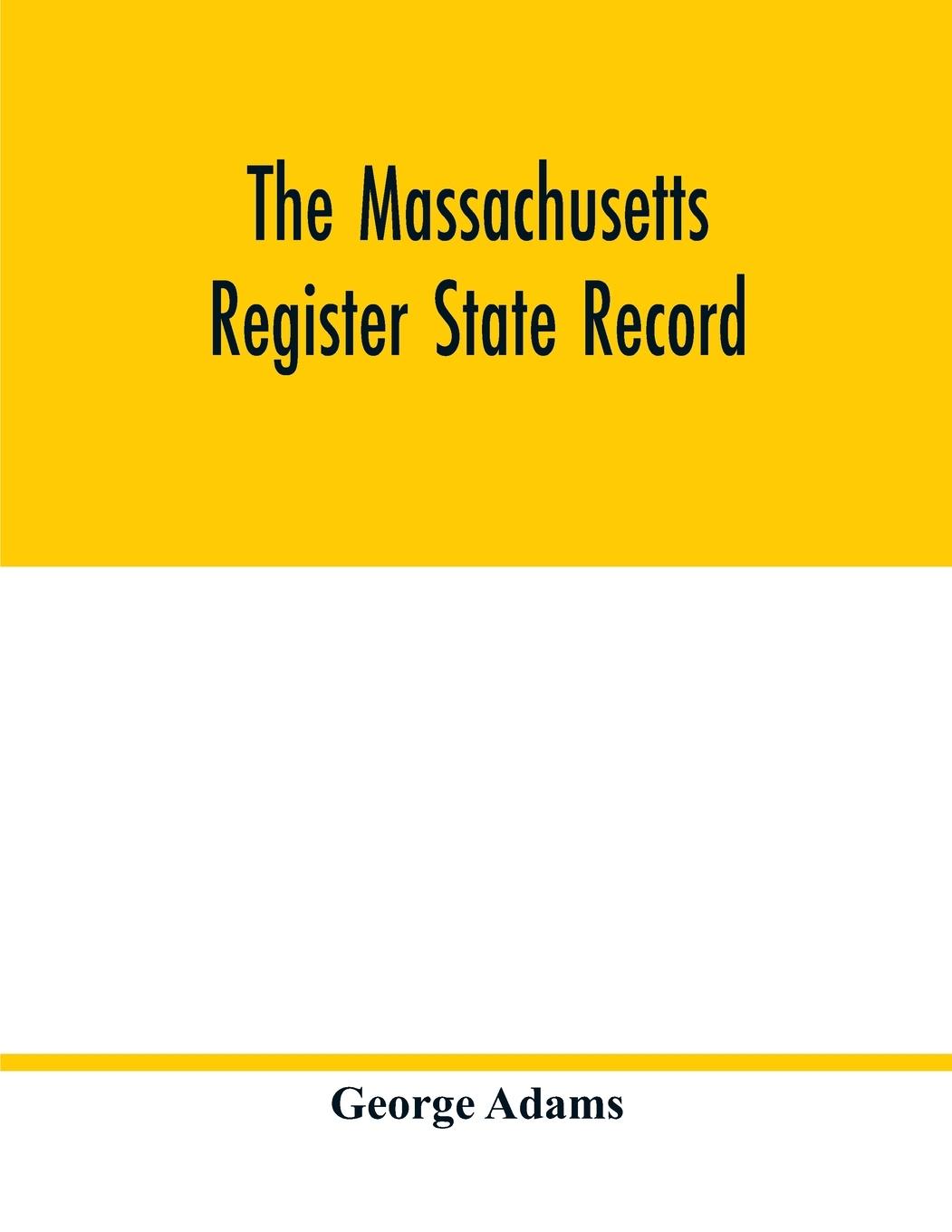 Vorderes Coverbild The Massachusetts register State Record