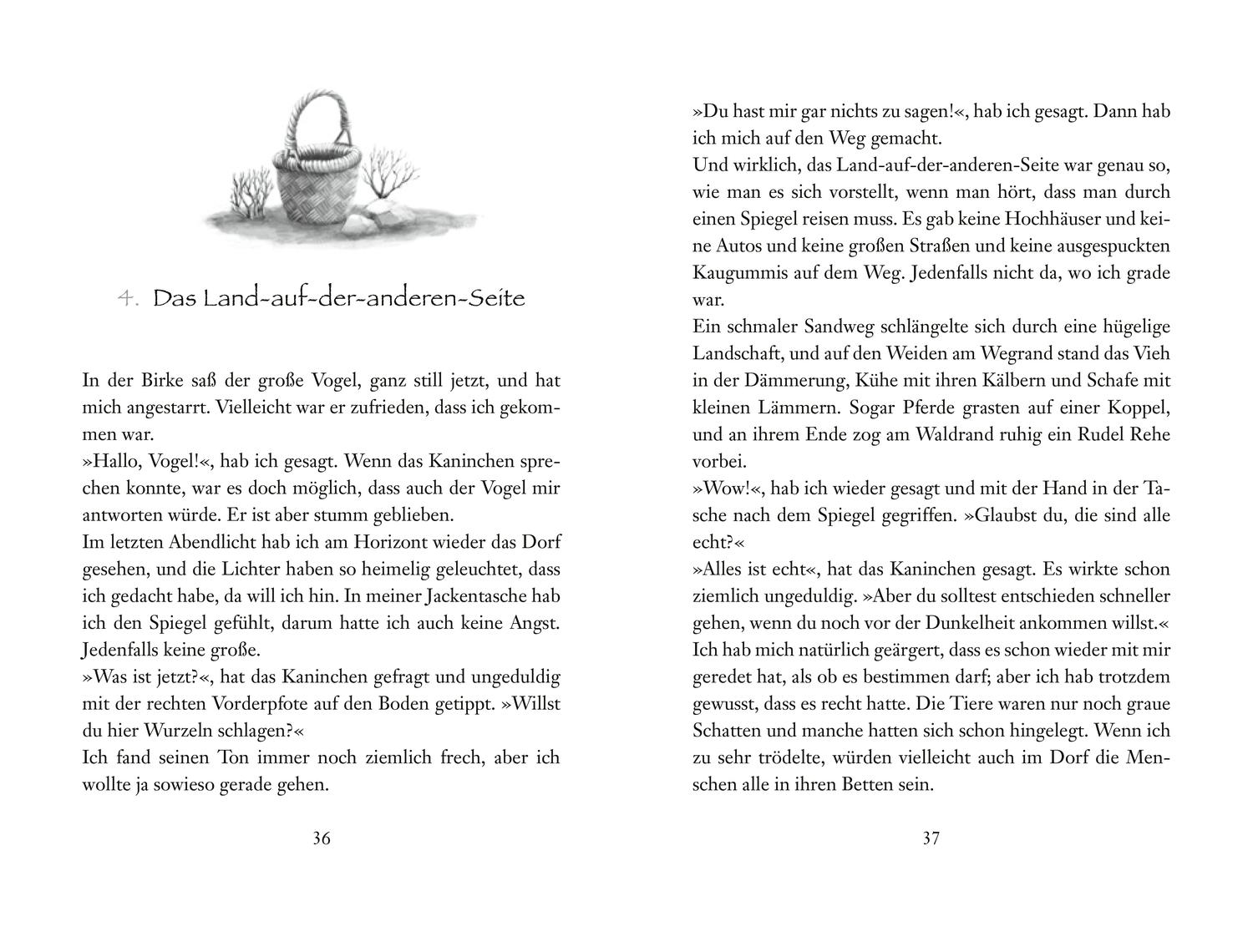 Beispielinhalt (Bild) Der durch den Spiegel kommt