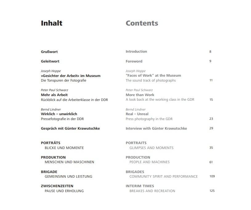 Beispielinhalt (Bild) Gesichter der Arbeit / Faces of Work