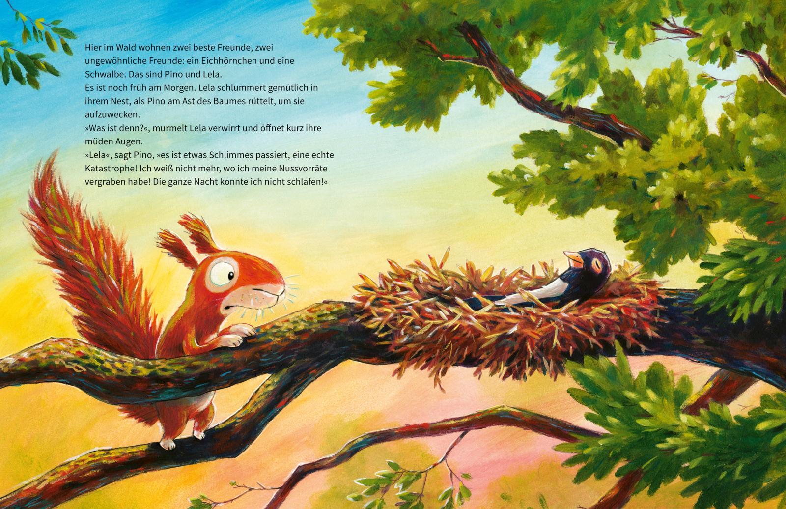 Beispielinhalt (Bild) Pino und Lela: Ein Wald voller Schätze