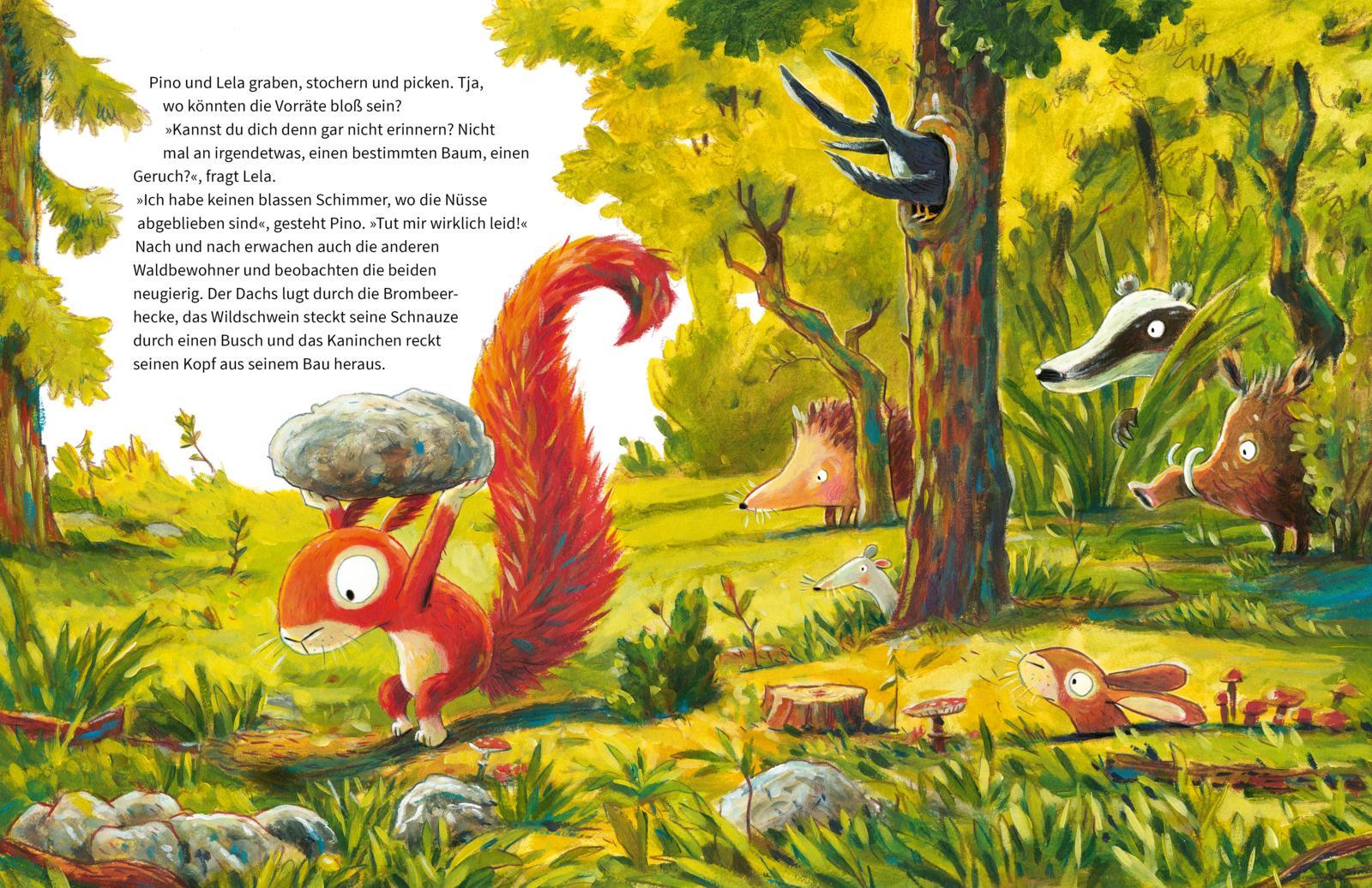Beispielinhalt (Bild) Pino und Lela: Ein Wald voller Schätze
