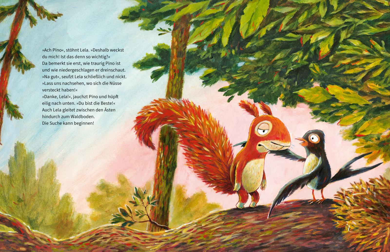 Beispielinhalt (Bild) Pino und Lela: Ein Wald voller Schätze