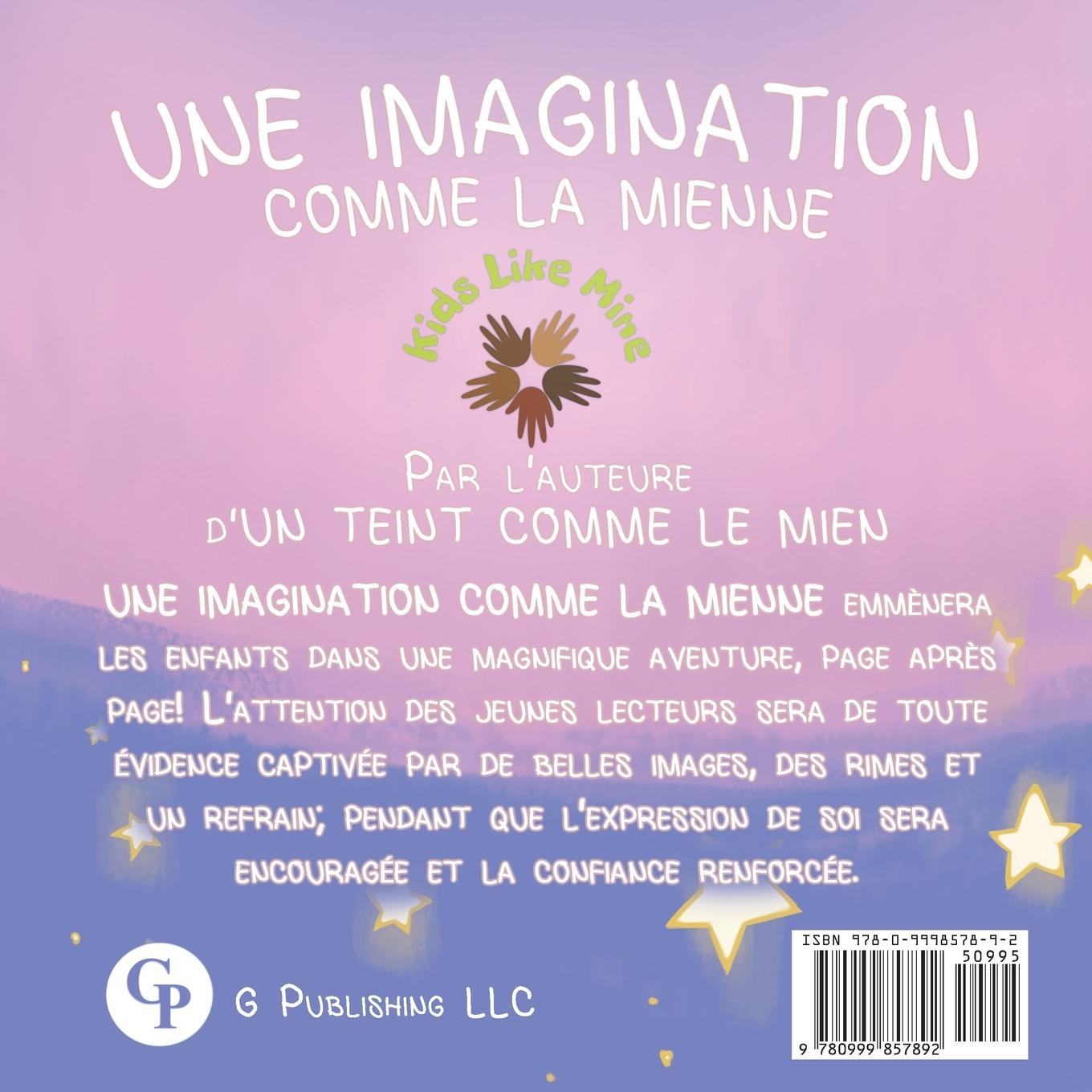 Rückseitencover UNE IMAGINATION COMME LA MIENNE