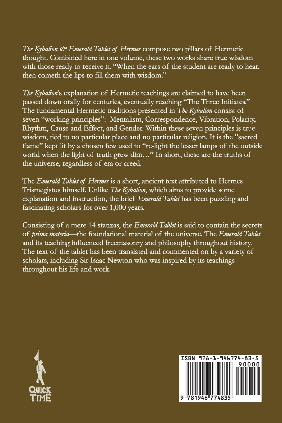 Rückseitencover The Kybalion & The Emerald Tablet of Hermes