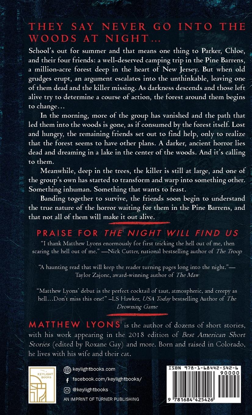 Rückseitencover The Night Will Find Us