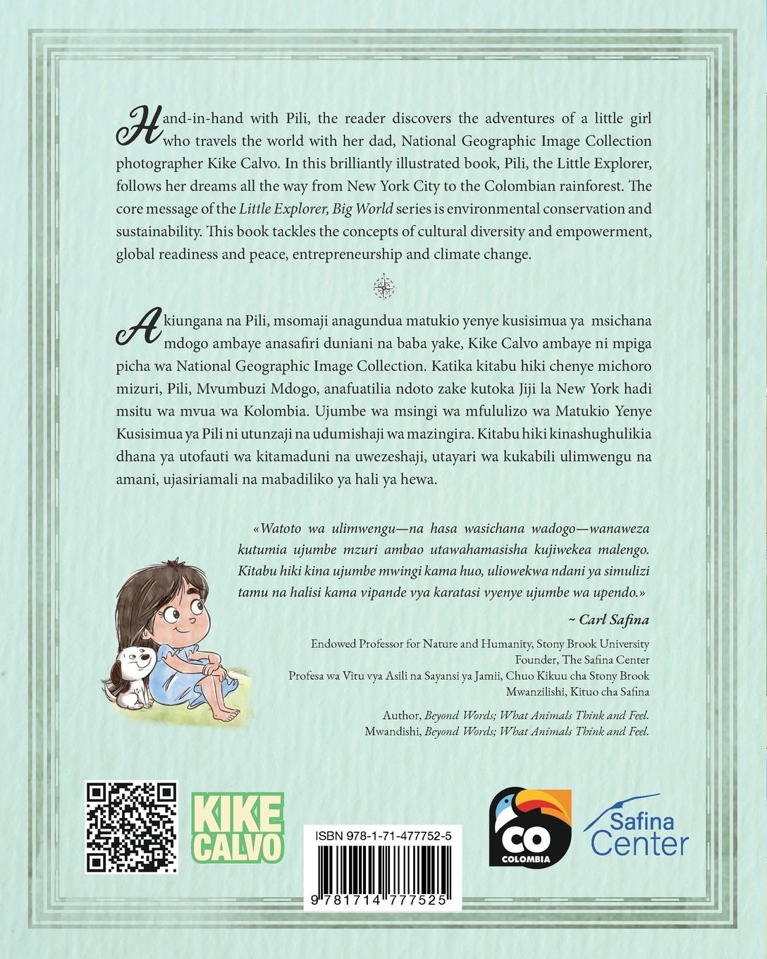 Rückseitencover Matukio ya Kusisimua ya Pili akiwa New York. Bilingual Books for Children. English - Swahili ¿ Kiingereza