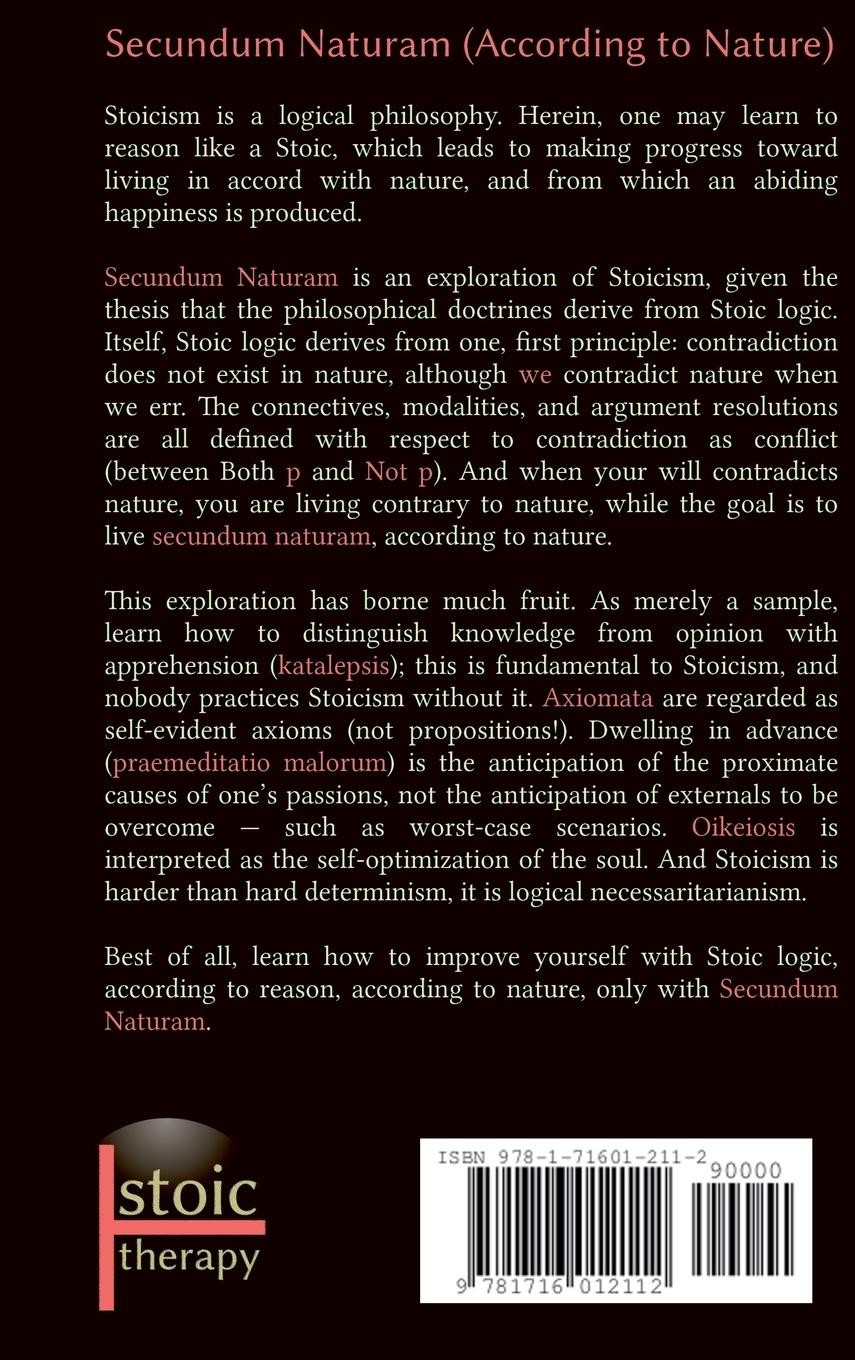 Rückseitencover Secundum Naturam (According to Nature)