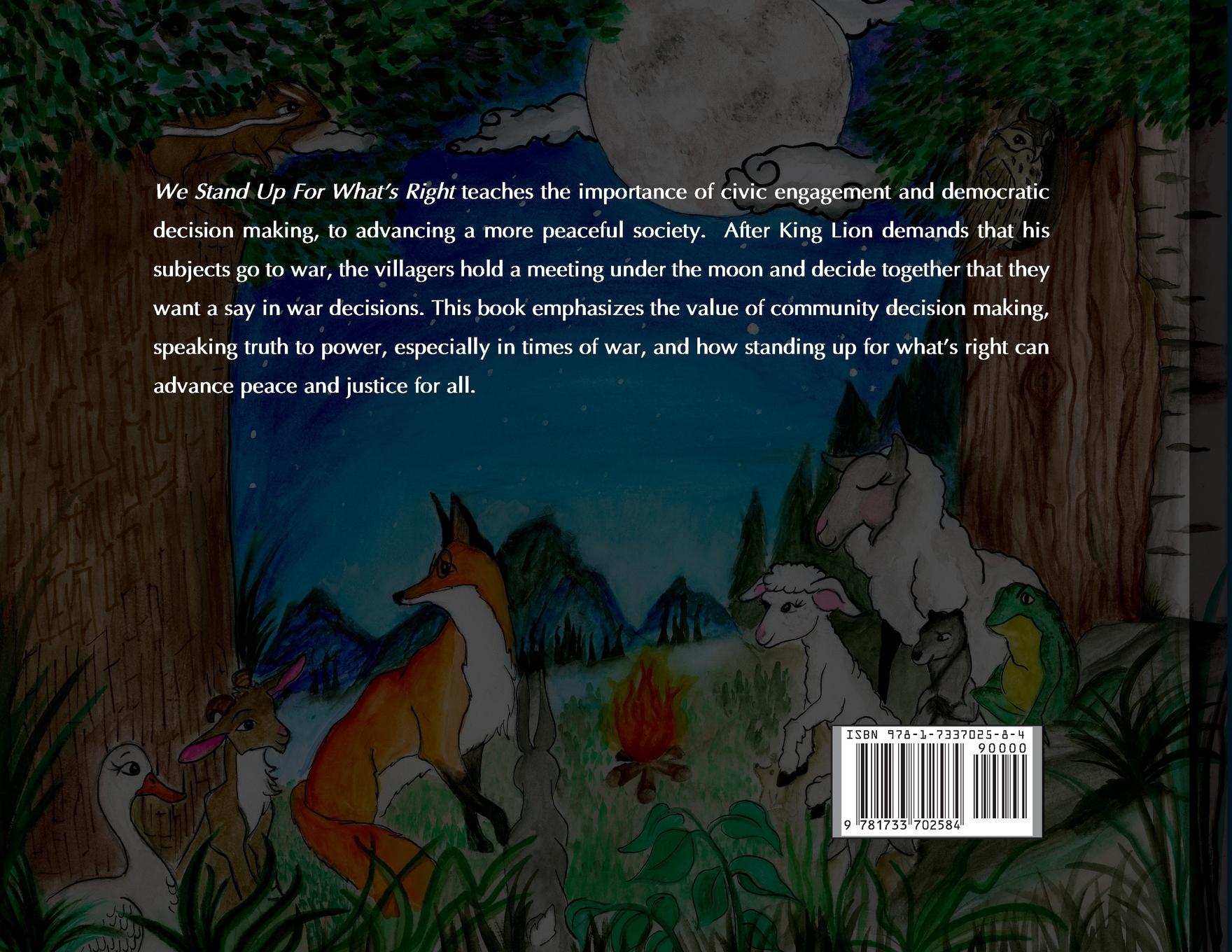 Rückseitencover We Stand Up for What's Right