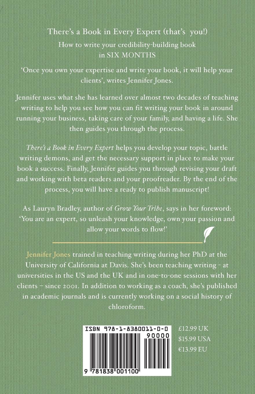 Rückseitencover There's a Book in Every Expert (that's you!)