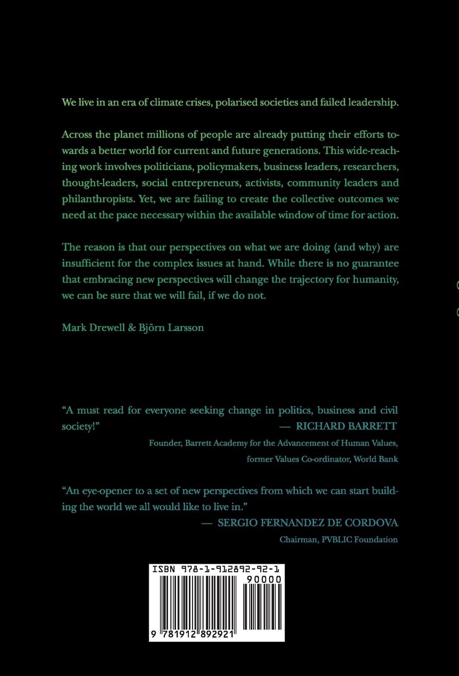 Rückseitencover Changing The World We Create