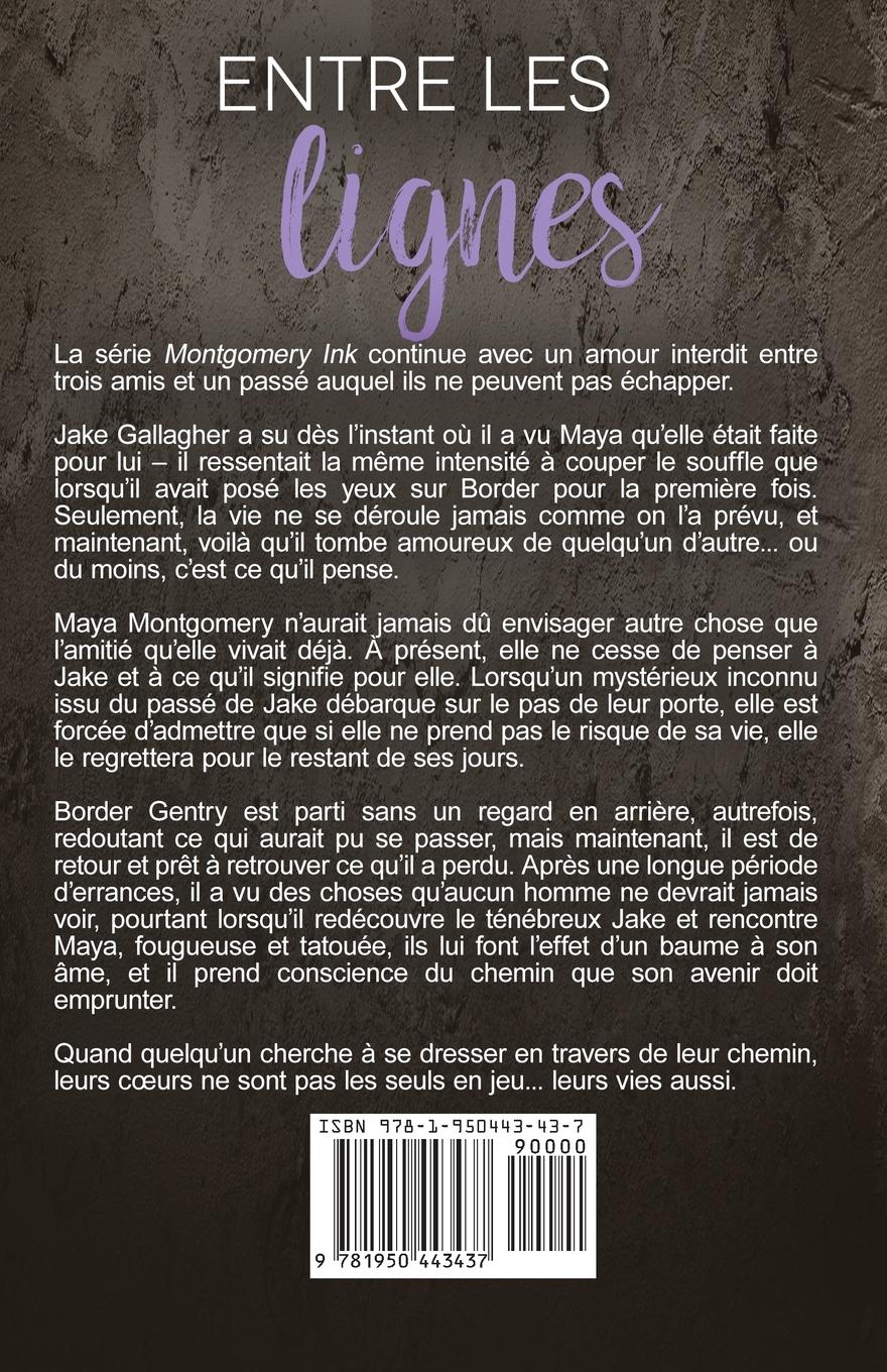 Rückseitencover Entre les lignes