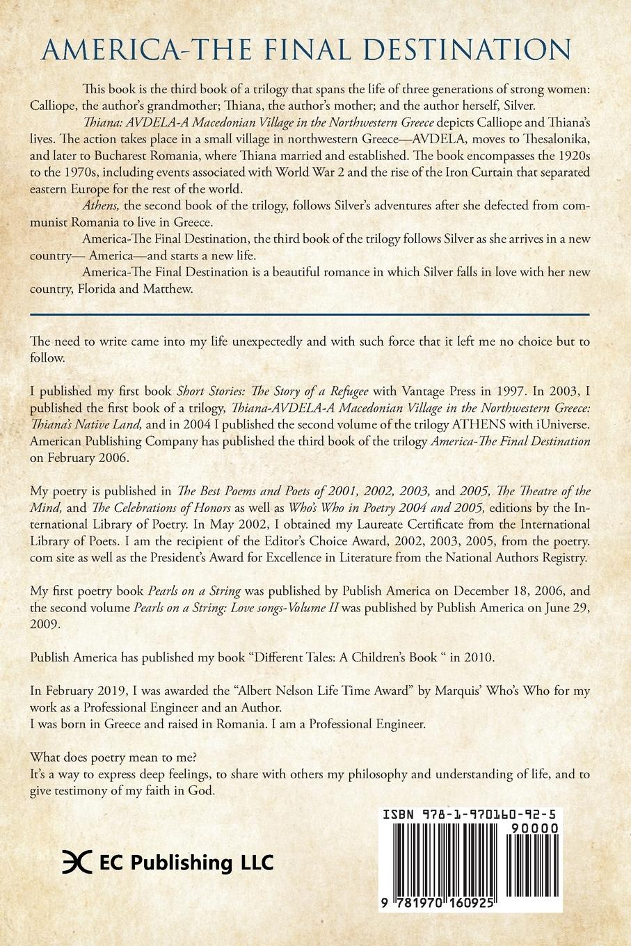 Rückseitencover America- The Final Destination