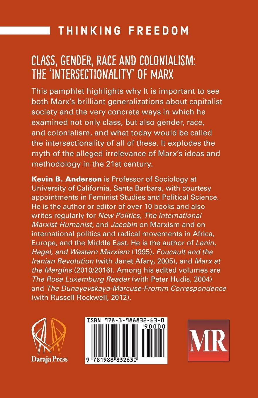 Rückseitencover Class, Gender, Race and Colonization