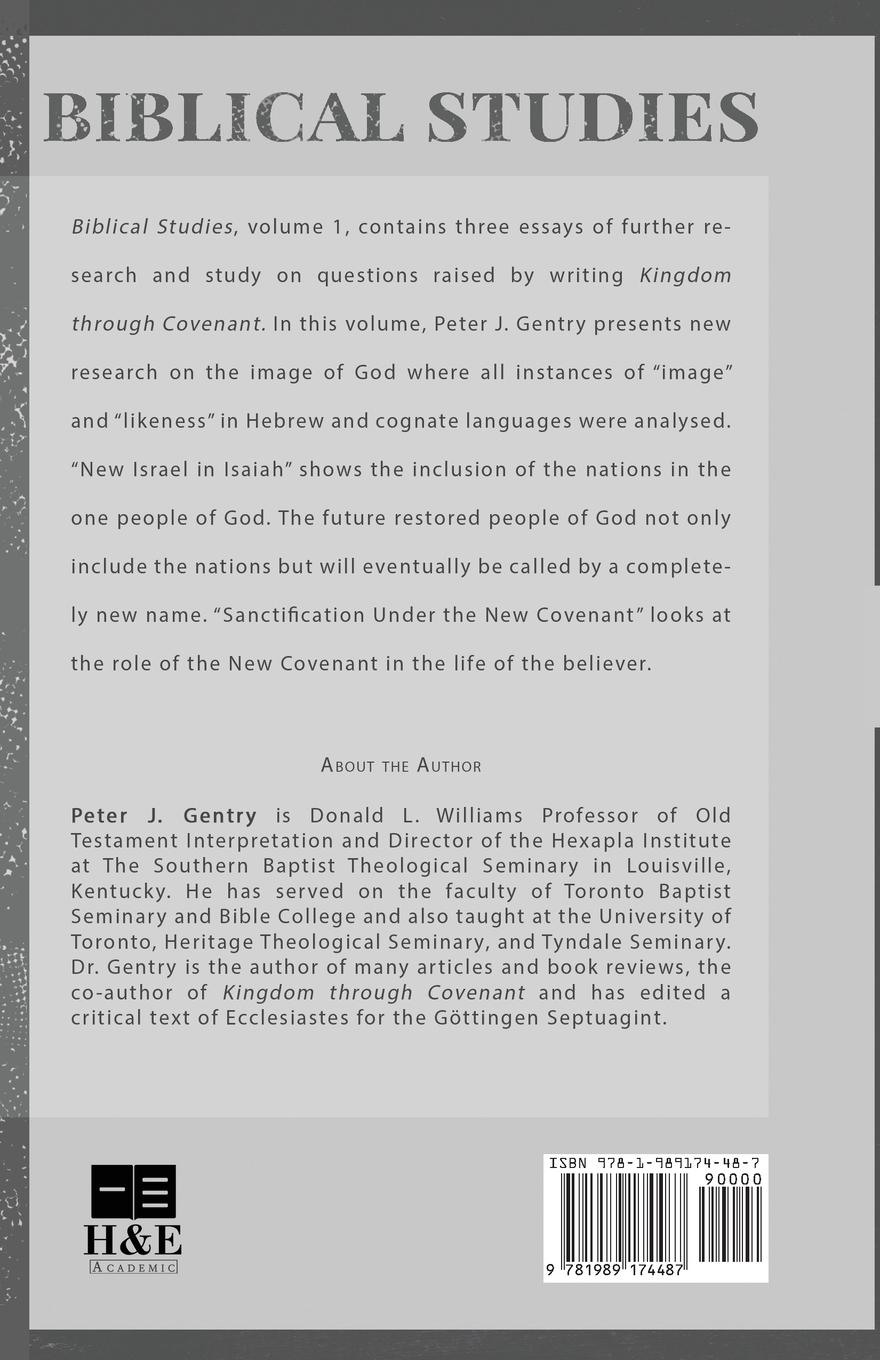 Rückseitencover Biblical Studies