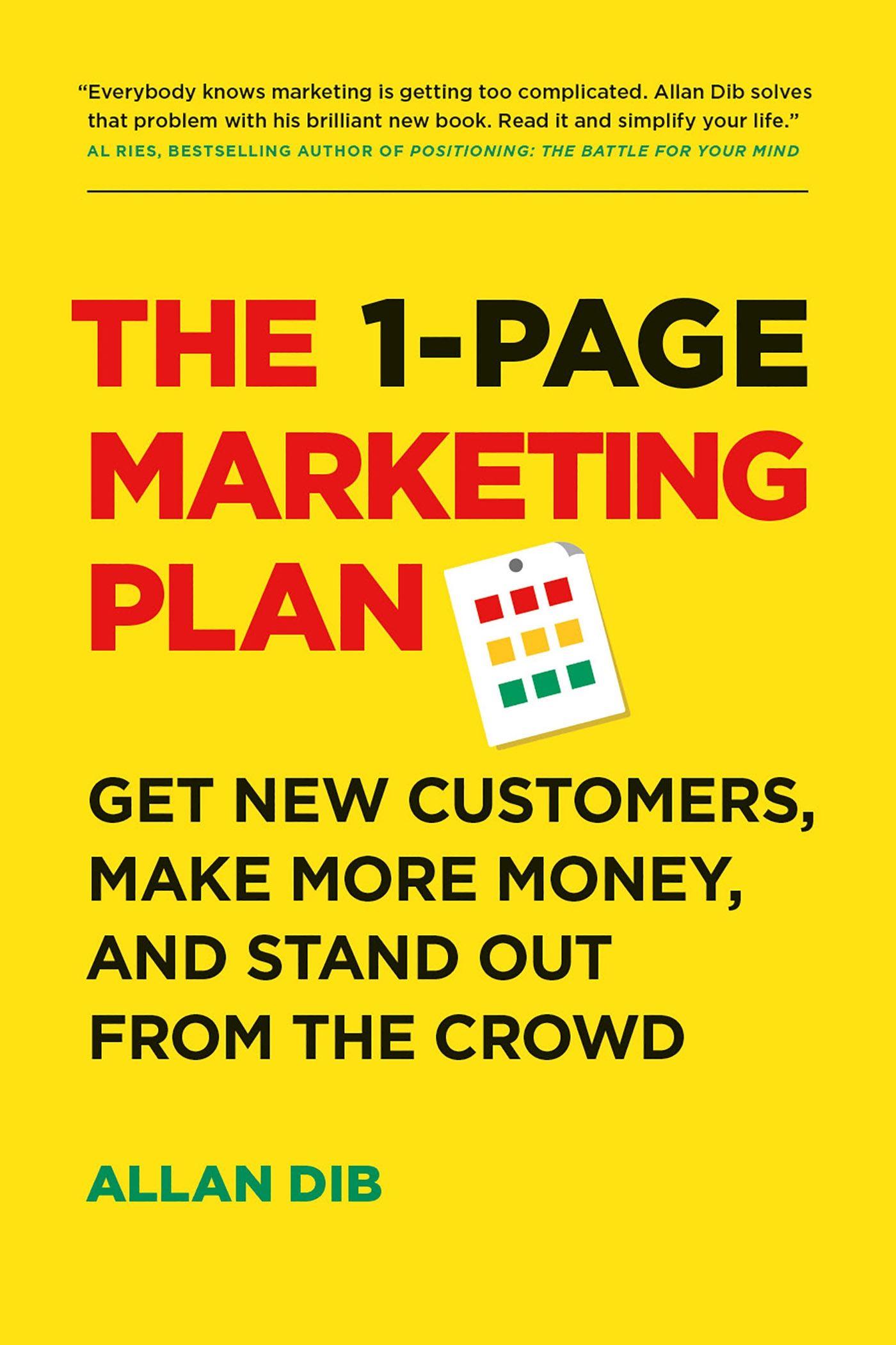 Vorderes Coverbild The 1-Page Marketing Plan