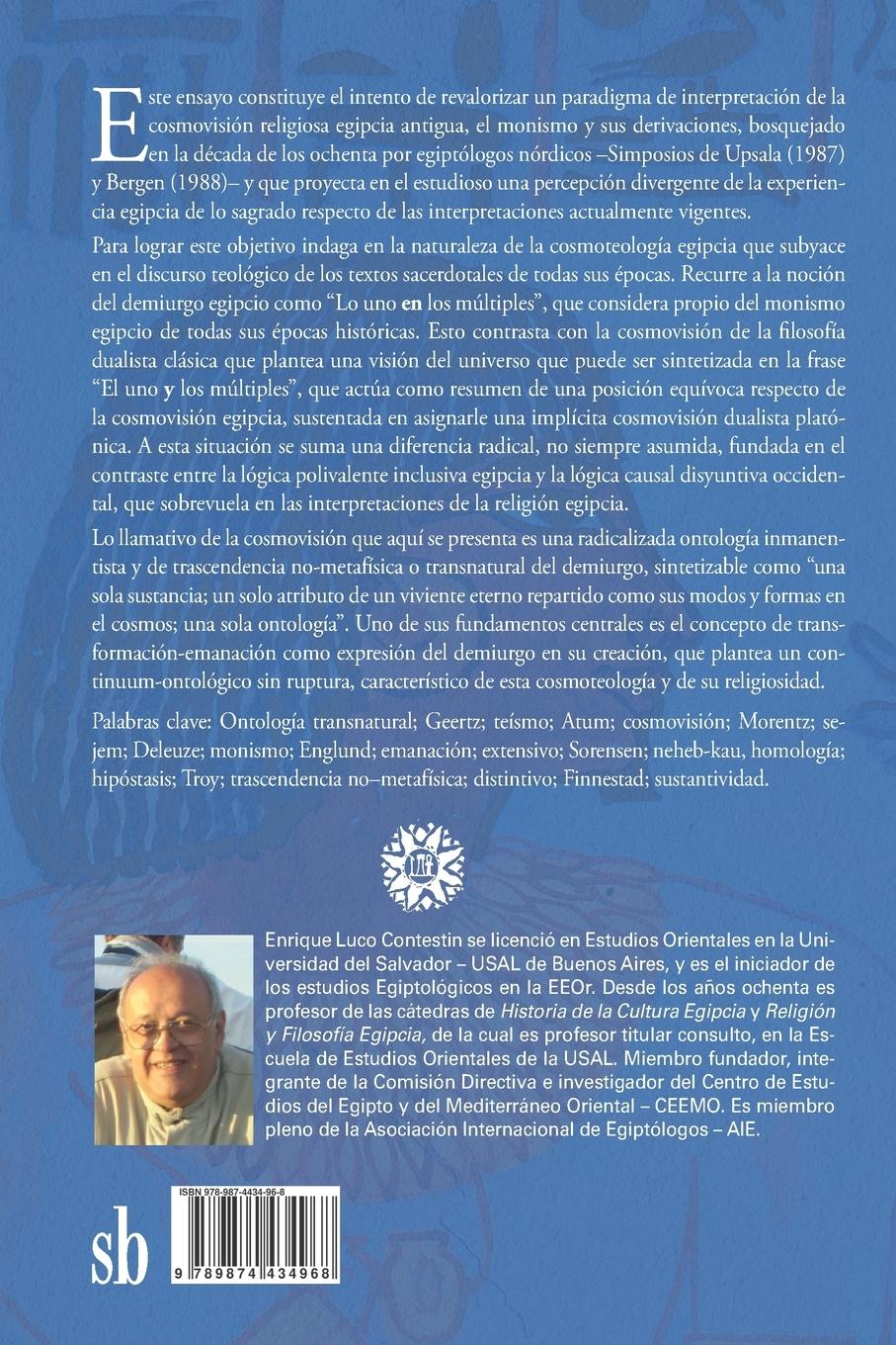 Rückseitencover LA RELIGIÓN del ANTIGUO EGIPTO