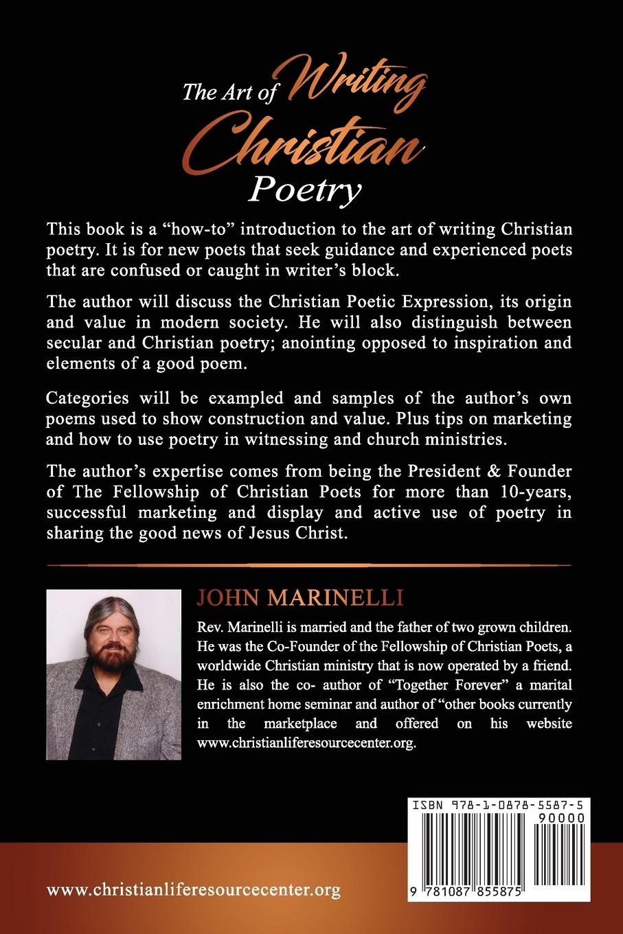 Rückseitencover The Art of Writing Christian Poetry