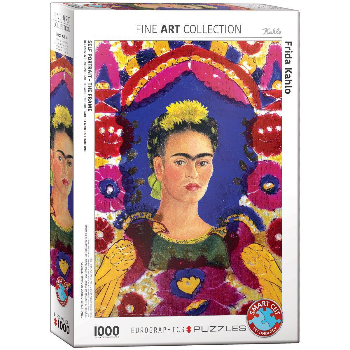 Vorderes Coverbild Selbstbildnis - der Rahmen von Frida Kahlo 1000 Teile